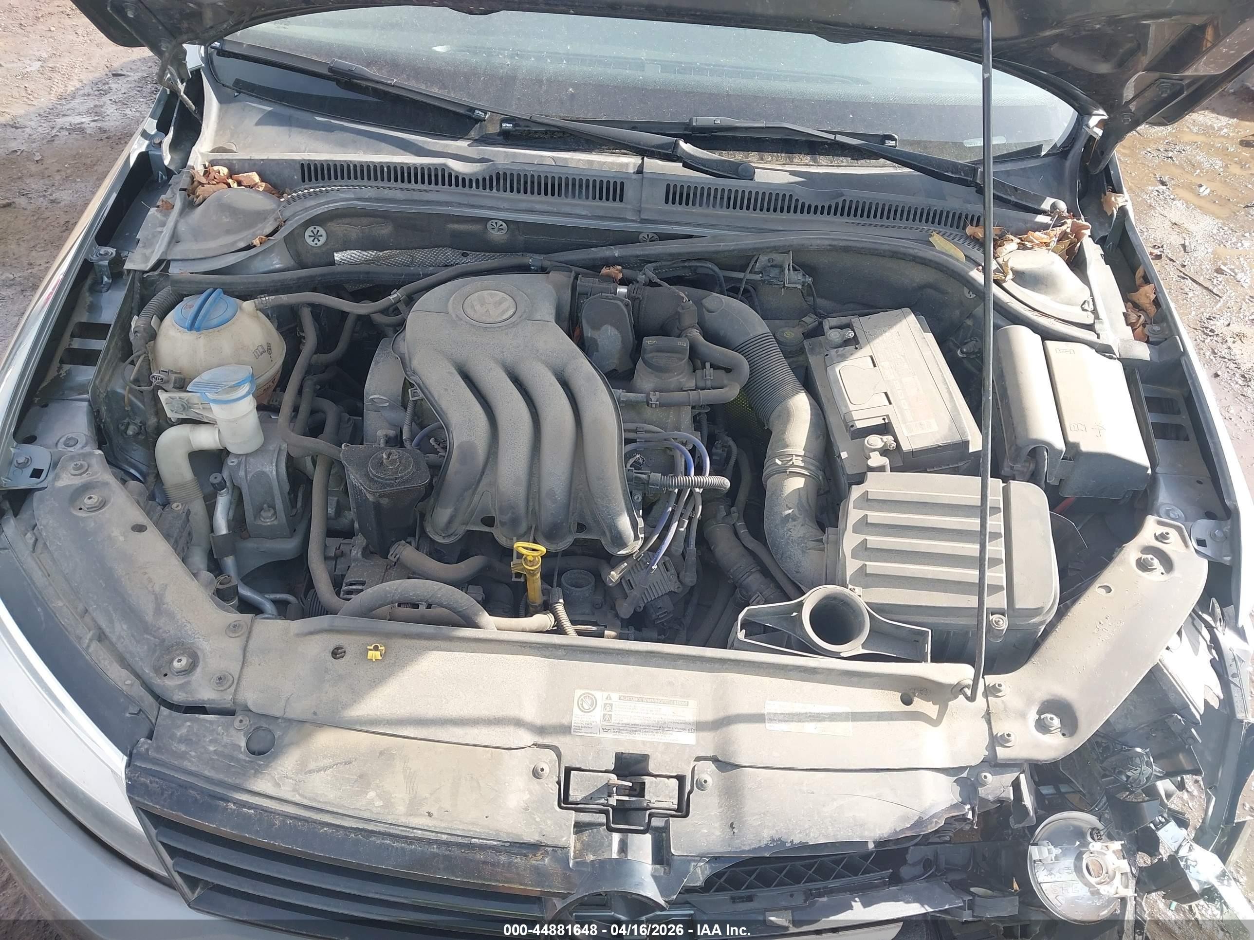2014 Volkswagen Jetta 2.0l S Gray vin: 3VW2K7AJ7EM257029
