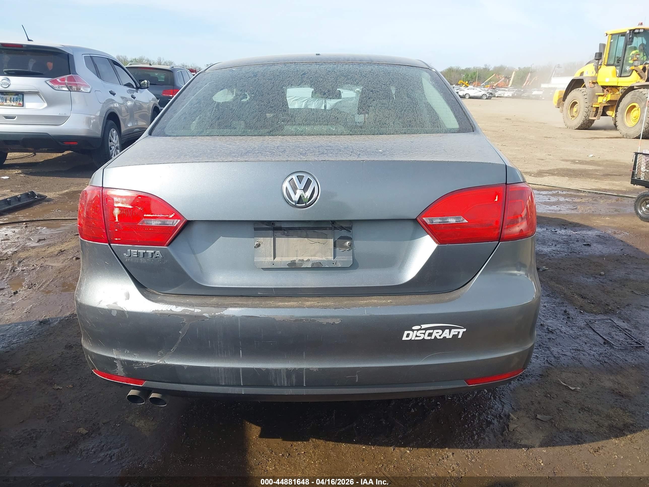 2014 Volkswagen Jetta 2.0l S Gray vin: 3VW2K7AJ7EM257029