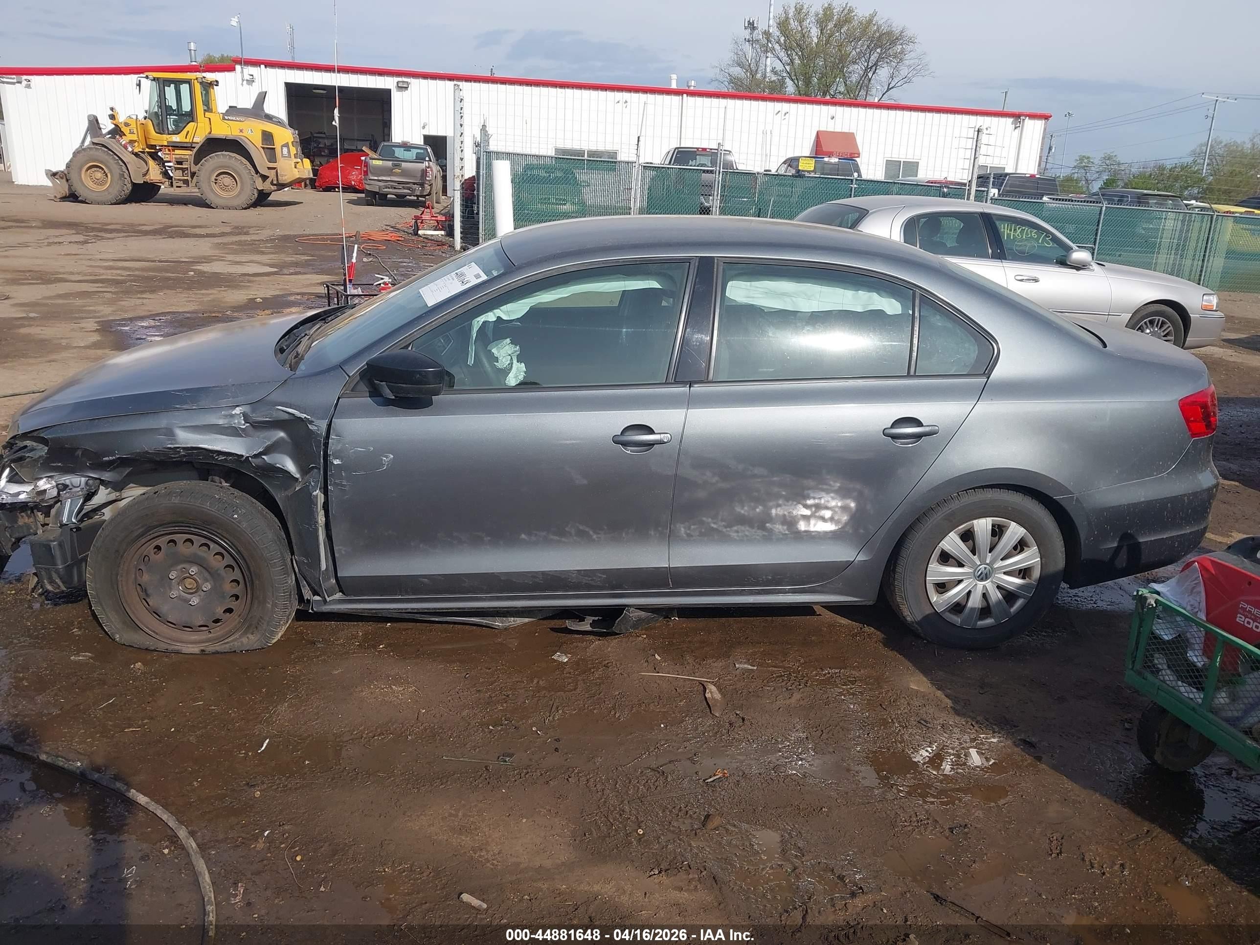 2014 Volkswagen Jetta 2.0l S Gray vin: 3VW2K7AJ7EM257029