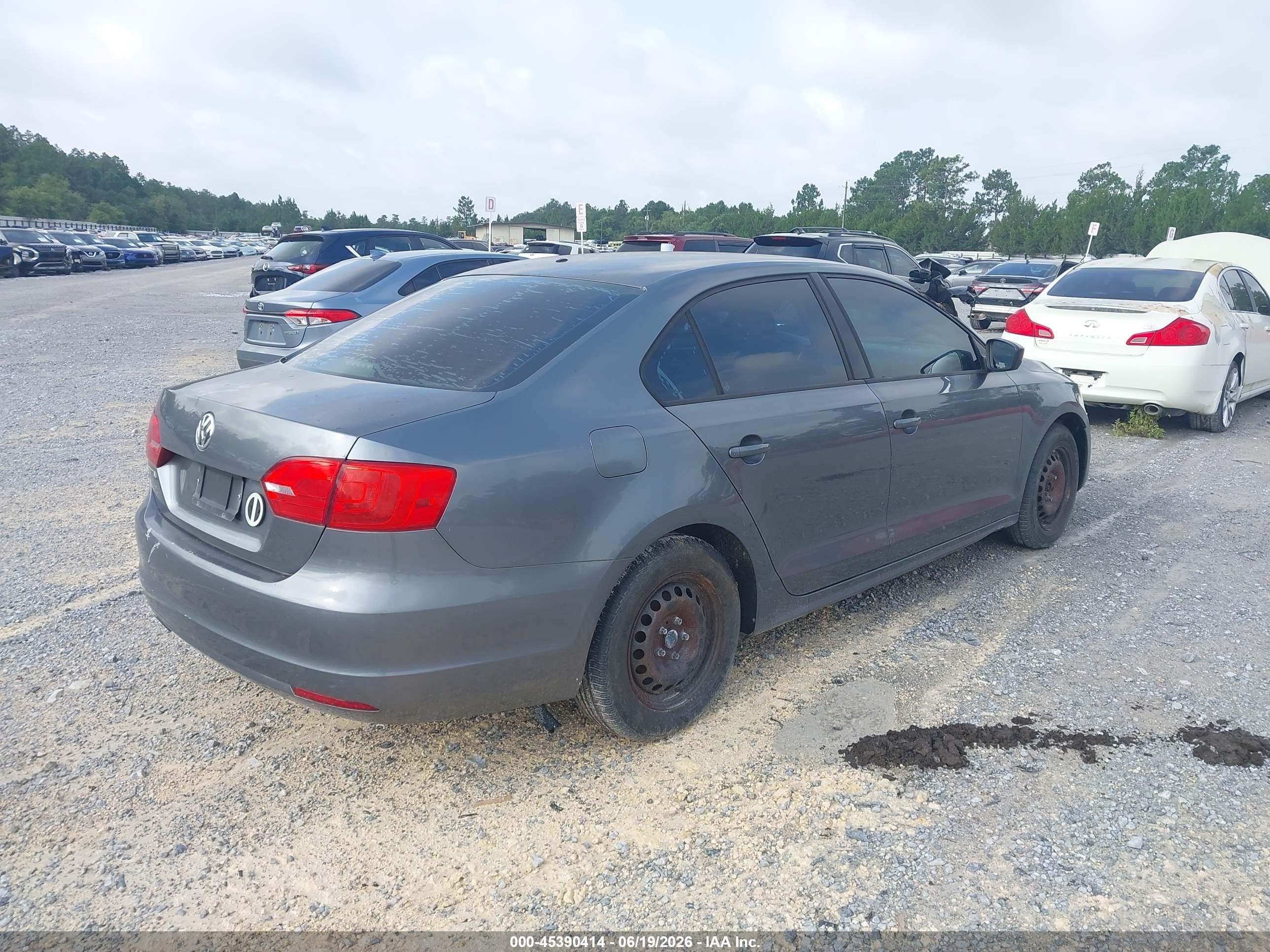 2014 Volkswagen Jetta 2.0l S Gray vin: 3VW2K7AJ7EM257709