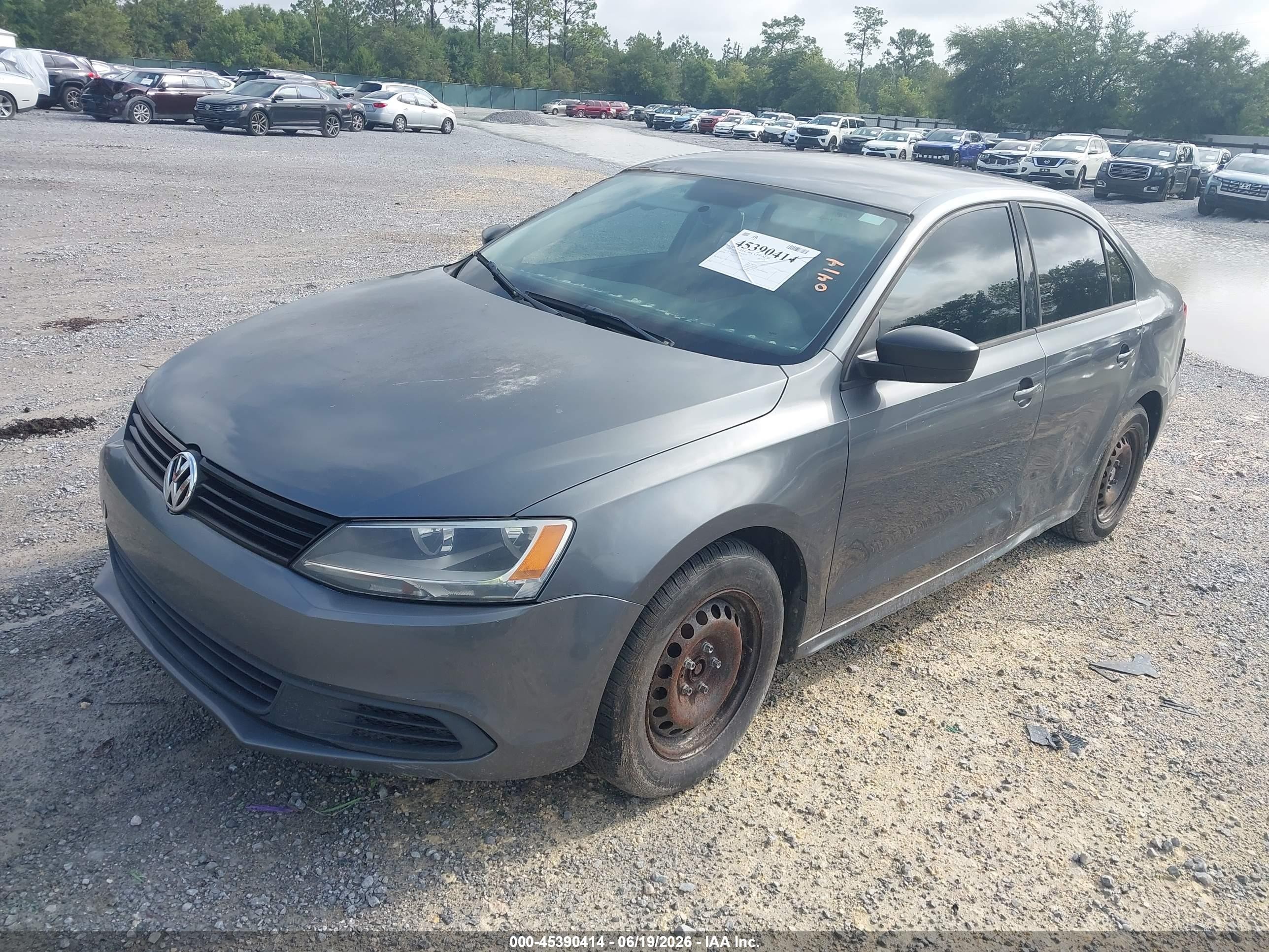2014 Volkswagen Jetta 2.0l S Gray vin: 3VW2K7AJ7EM257709