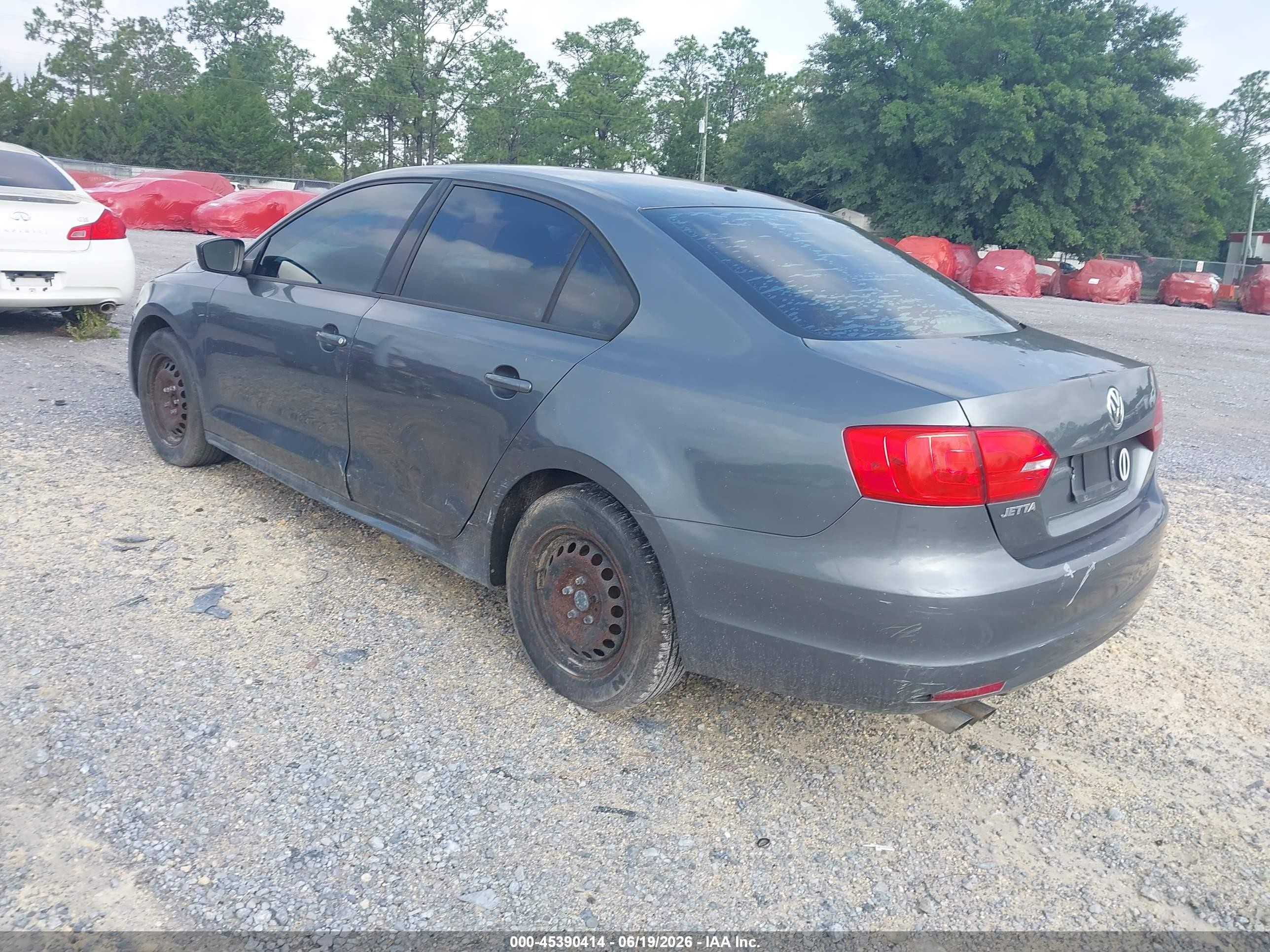2014 Volkswagen Jetta 2.0l S Gray vin: 3VW2K7AJ7EM257709