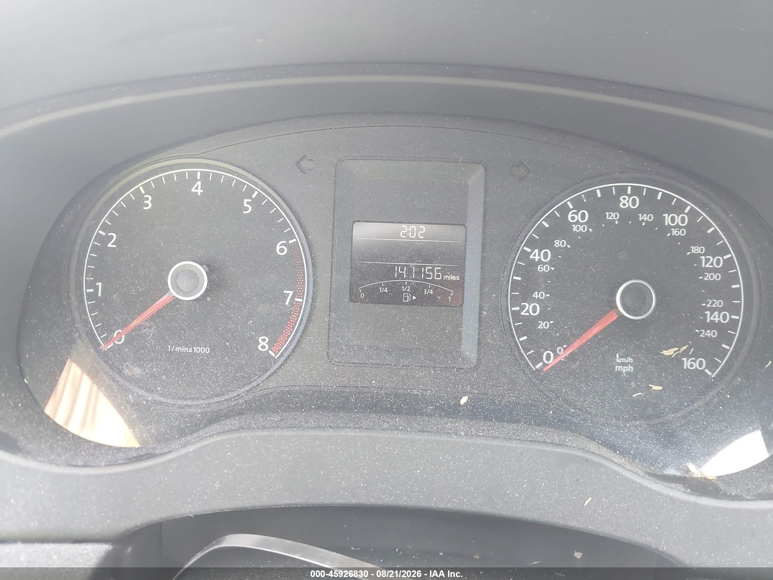2014 Volkswagen Jetta 2.0l S Gray vin: 3VW2K7AJ7EM312126