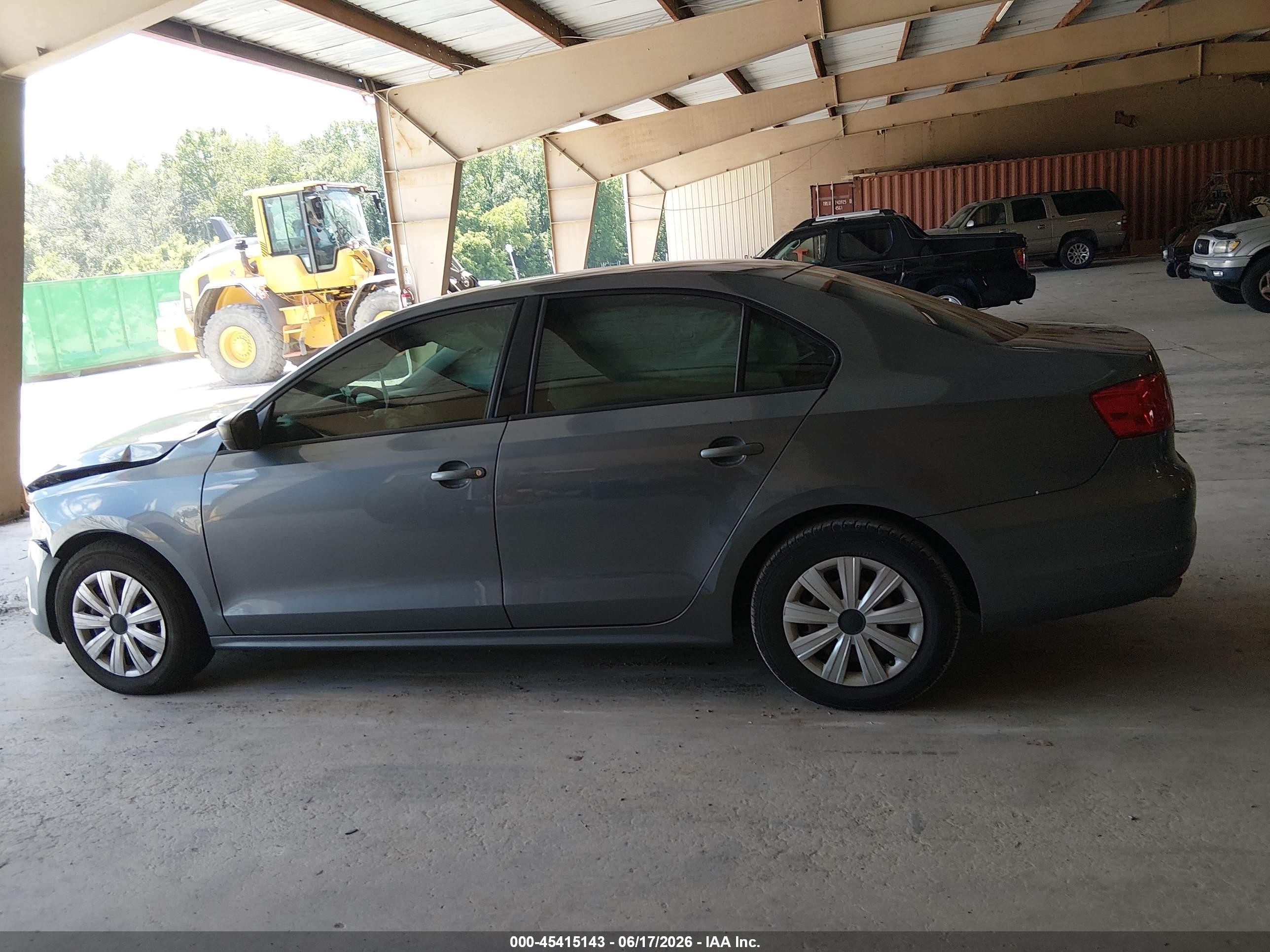2014 Volkswagen Jetta 2.0l S Gray vin: 3VW2K7AJ7EM322588