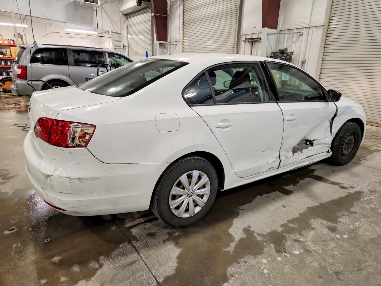 2014 Volkswagen Jetta Base White vin: 3VW2K7AJ7EM333817