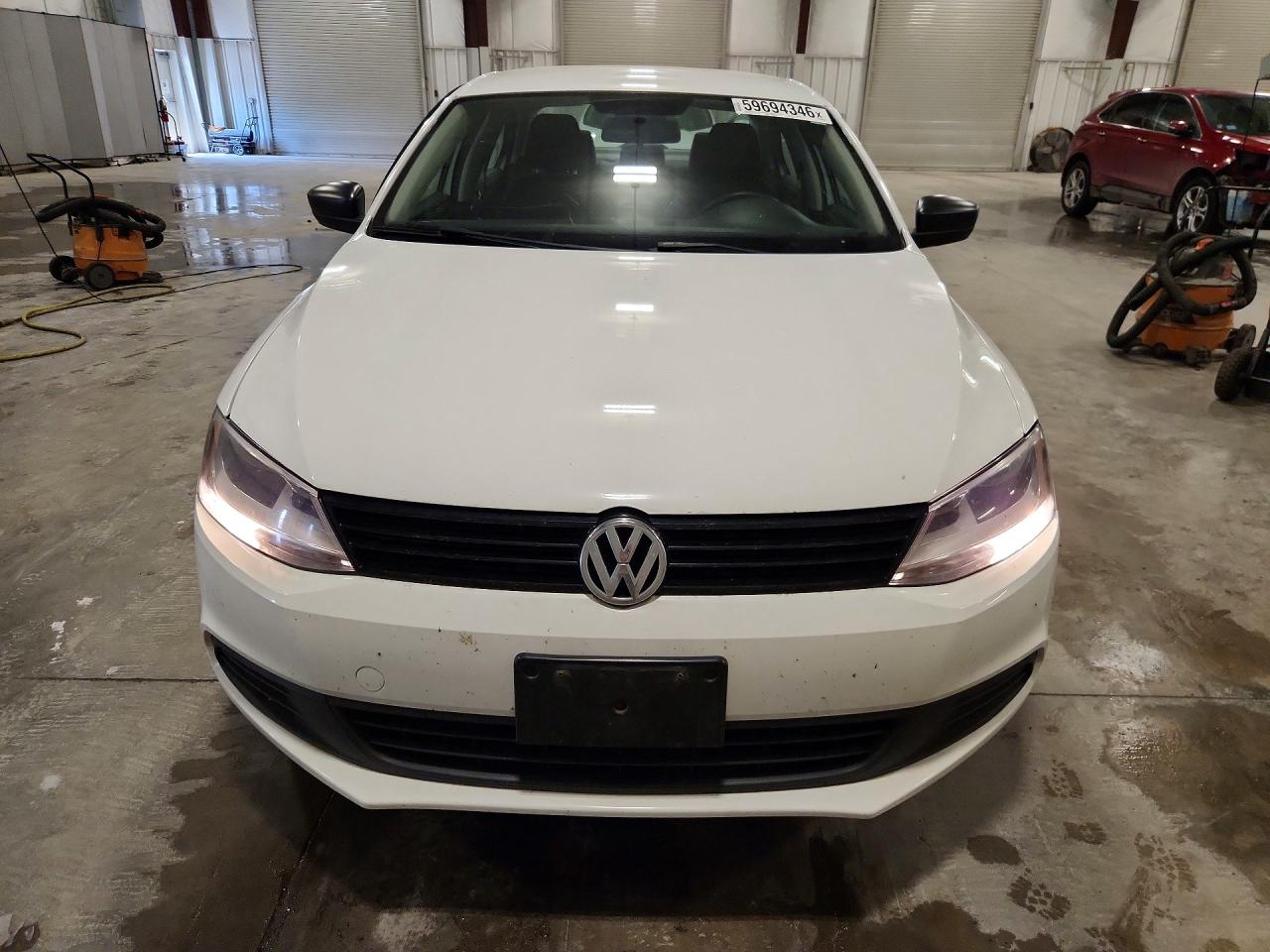 2014 Volkswagen Jetta Base White vin: 3VW2K7AJ7EM333817