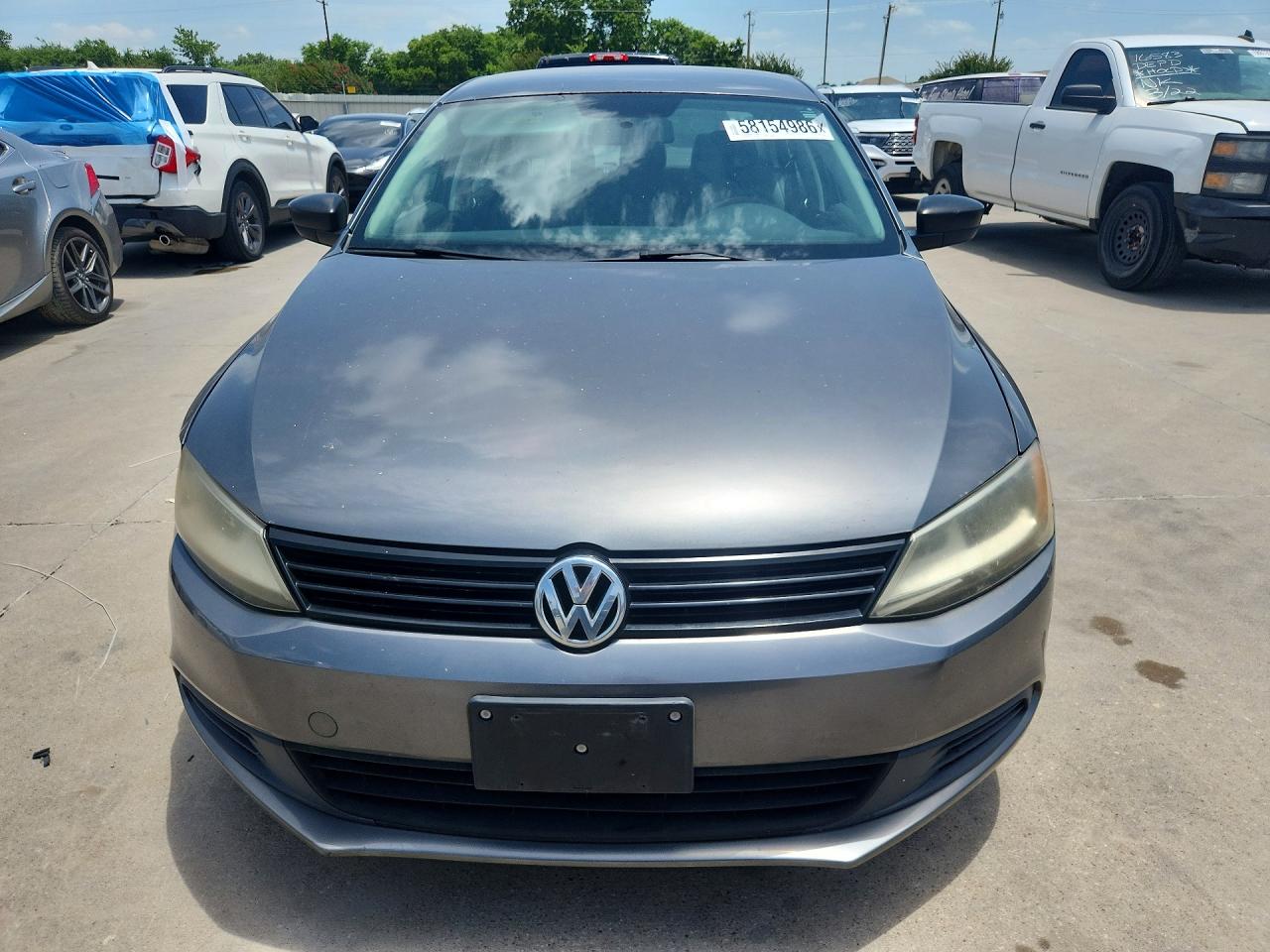 2014 Volkswagen Jetta Base Gray vin: 3VW2K7AJ7EM361536