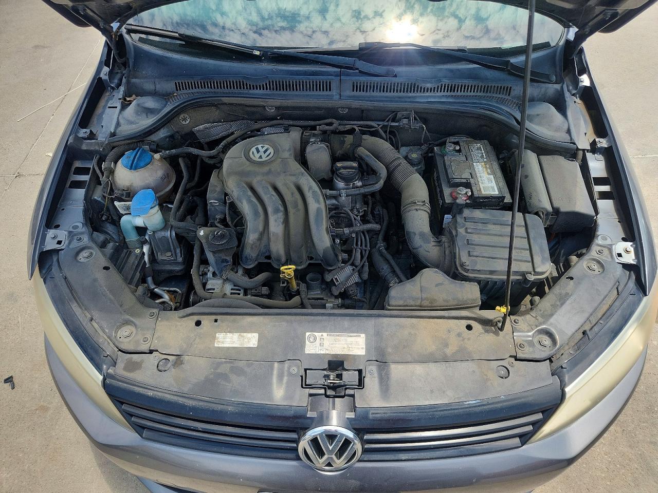 2014 Volkswagen Jetta Base Gray vin: 3VW2K7AJ7EM361536