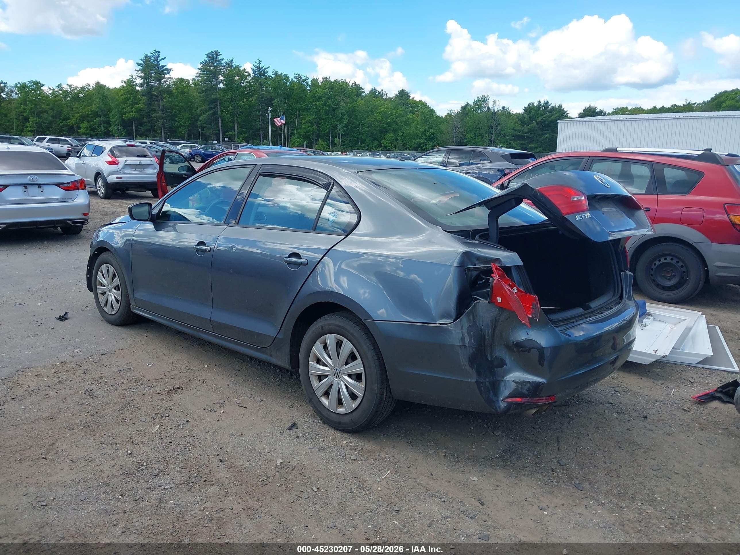 2014 Volkswagen Jetta 2.0l S Gray vin: 3VW2K7AJ7EM366008