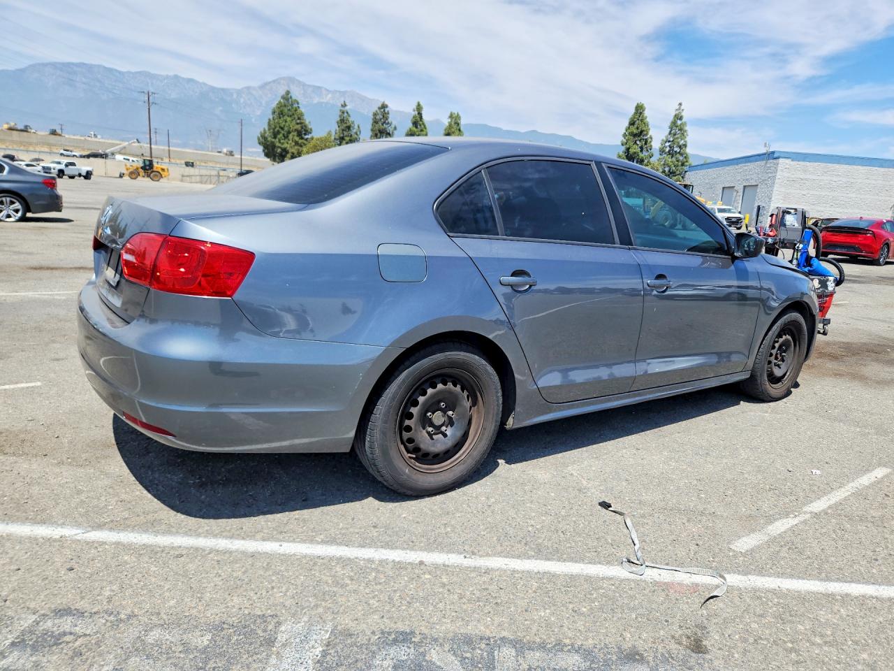 2014 Volkswagen Jetta Base Gray vin: 3VW2K7AJ7EM372312