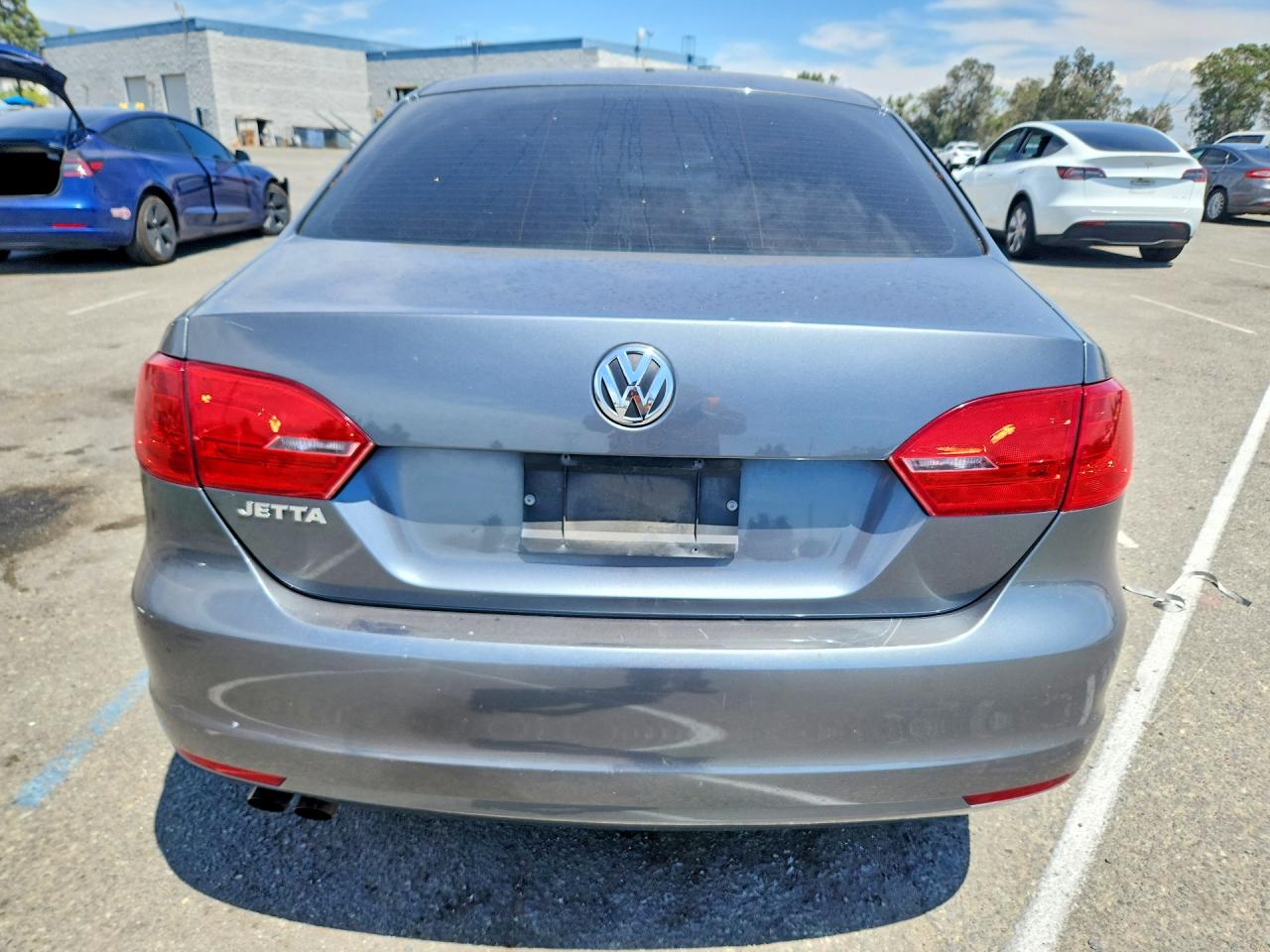 2014 Volkswagen Jetta Base Gray vin: 3VW2K7AJ7EM372312