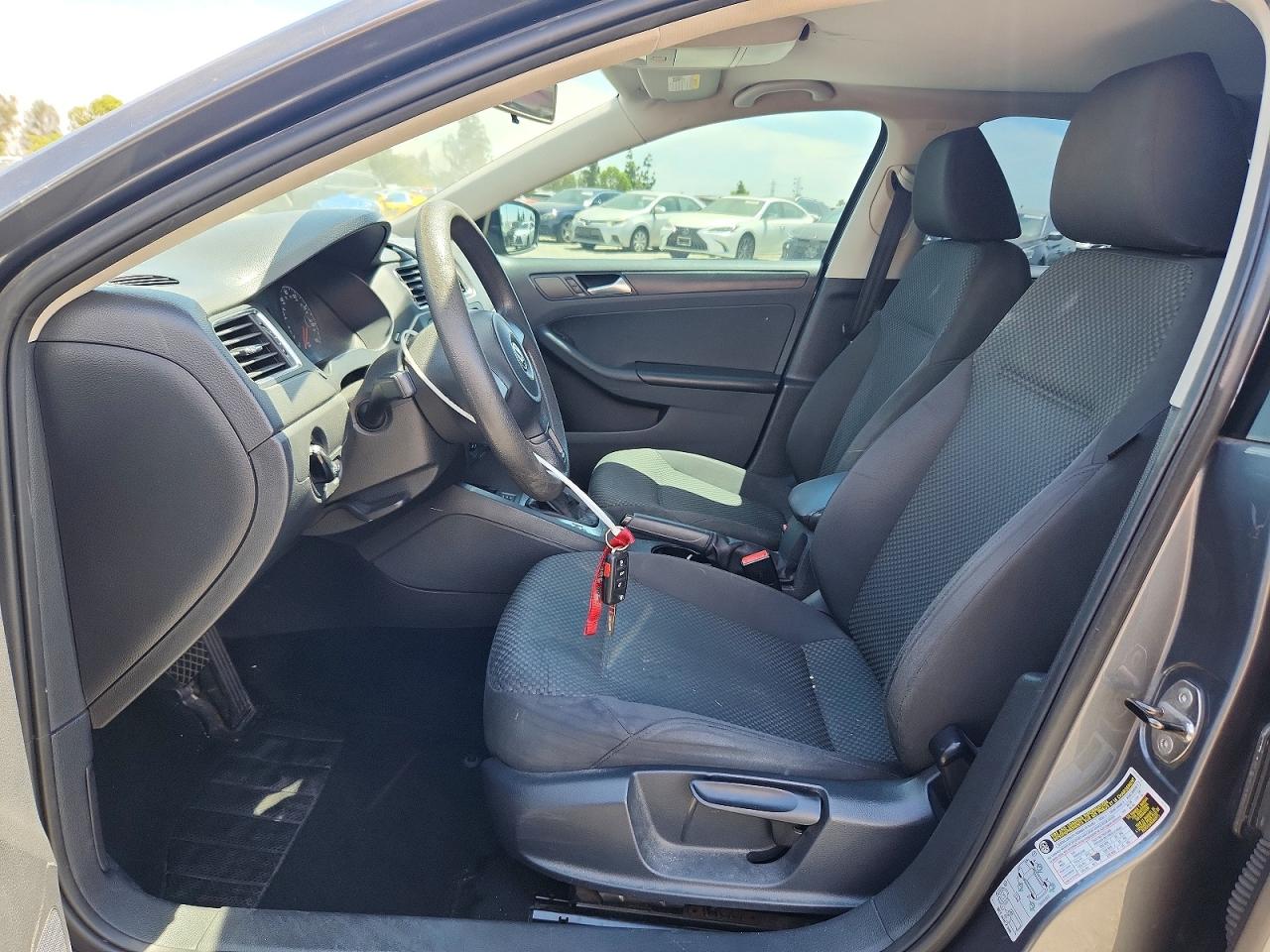 2014 Volkswagen Jetta Base Gray vin: 3VW2K7AJ7EM372312