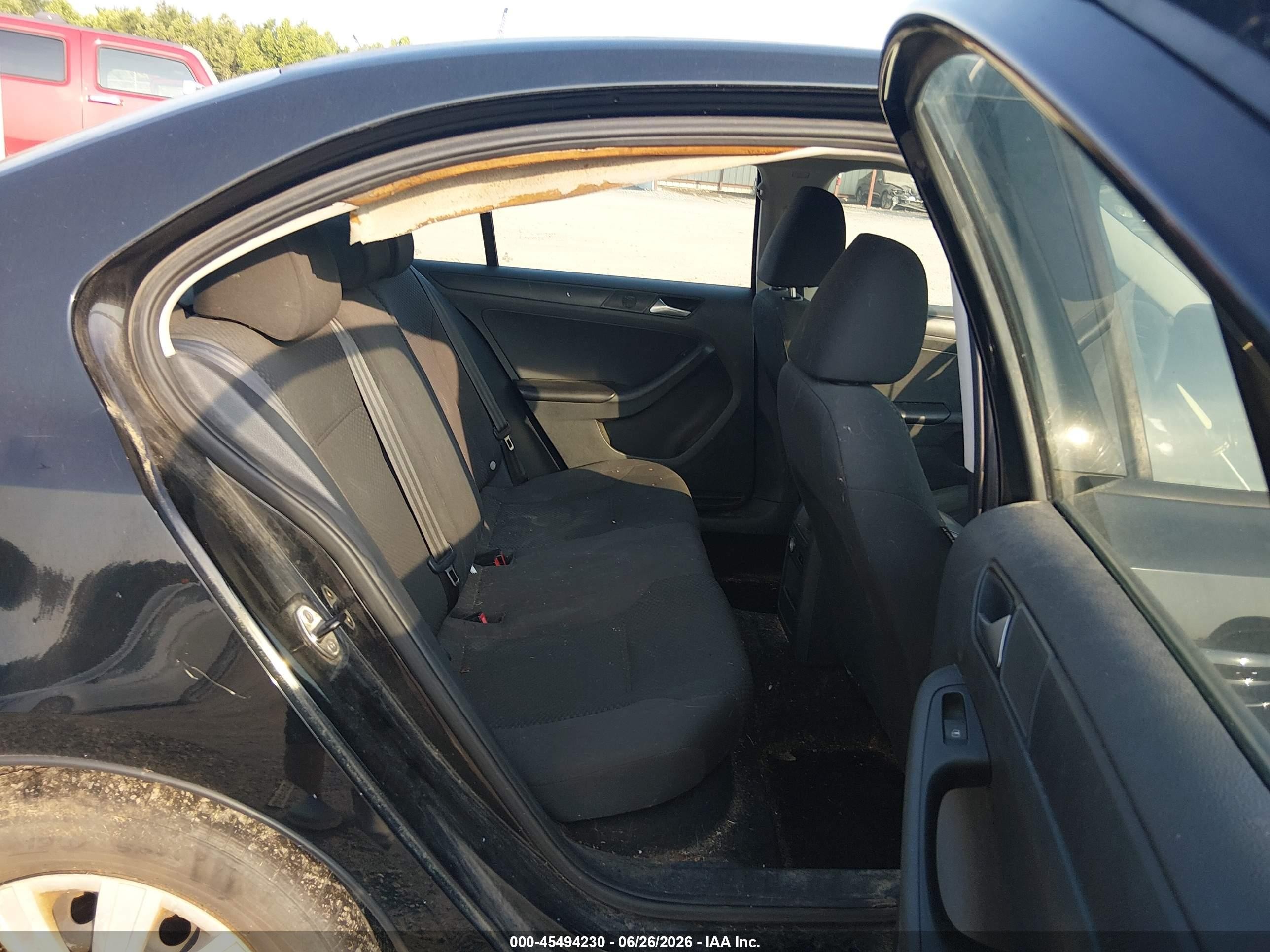 2014 Volkswagen Jetta 2.0l S Black vin: 3VW2K7AJ7EM403994