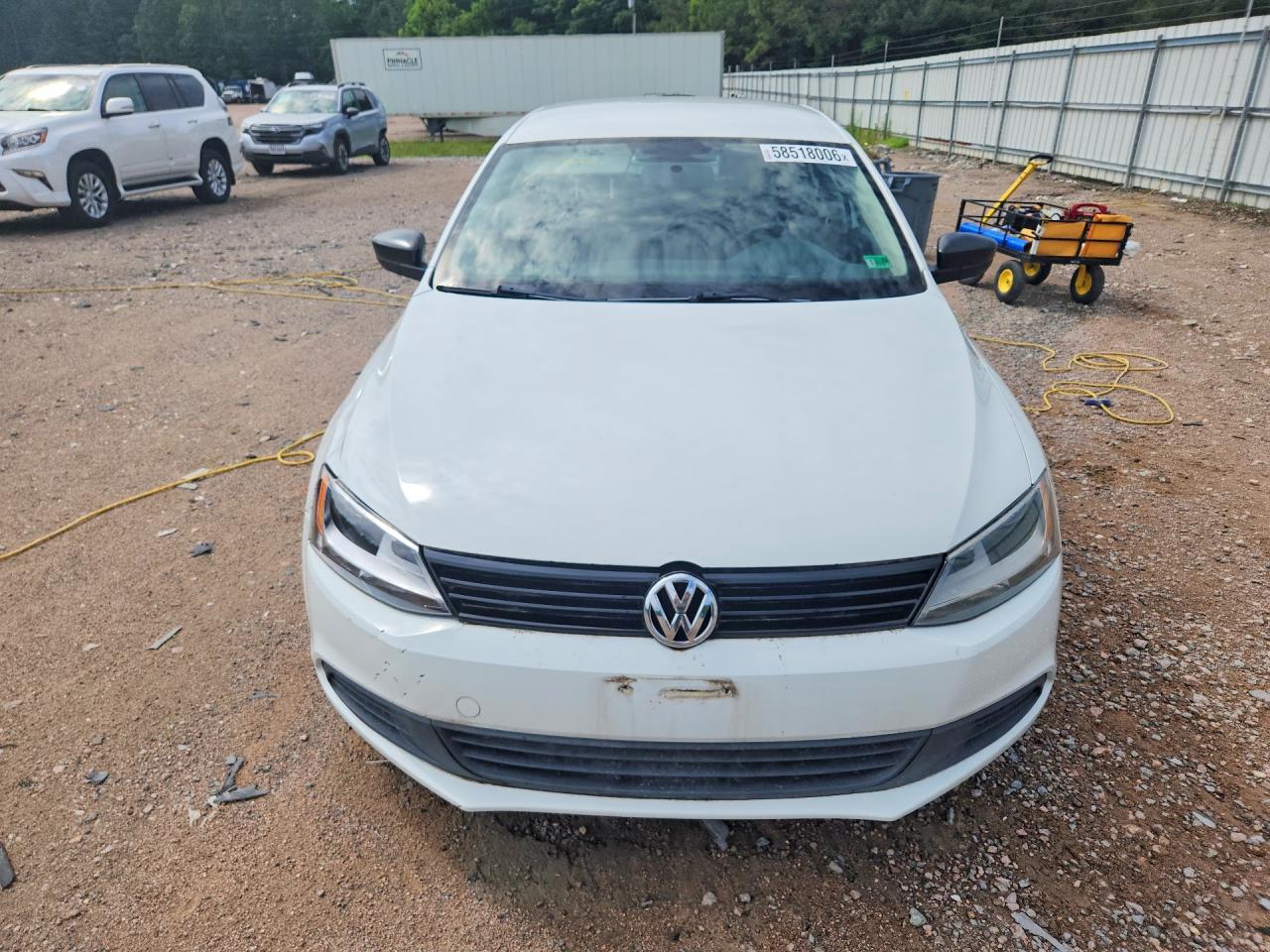 2014 Volkswagen Jetta Base Белый vin: 3VW2K7AJ7EM409116