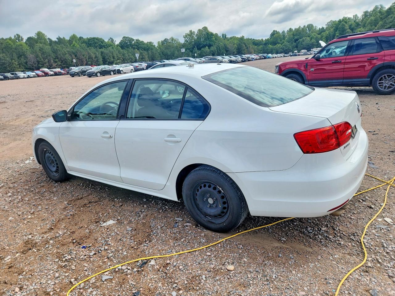 2014 Volkswagen Jetta Base Белый vin: 3VW2K7AJ7EM409116