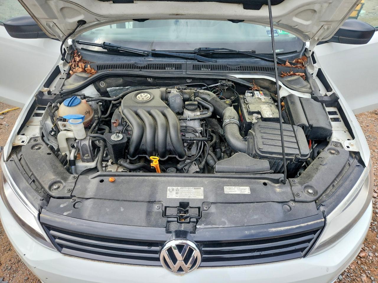 2014 Volkswagen Jetta Base Белый vin: 3VW2K7AJ7EM409116