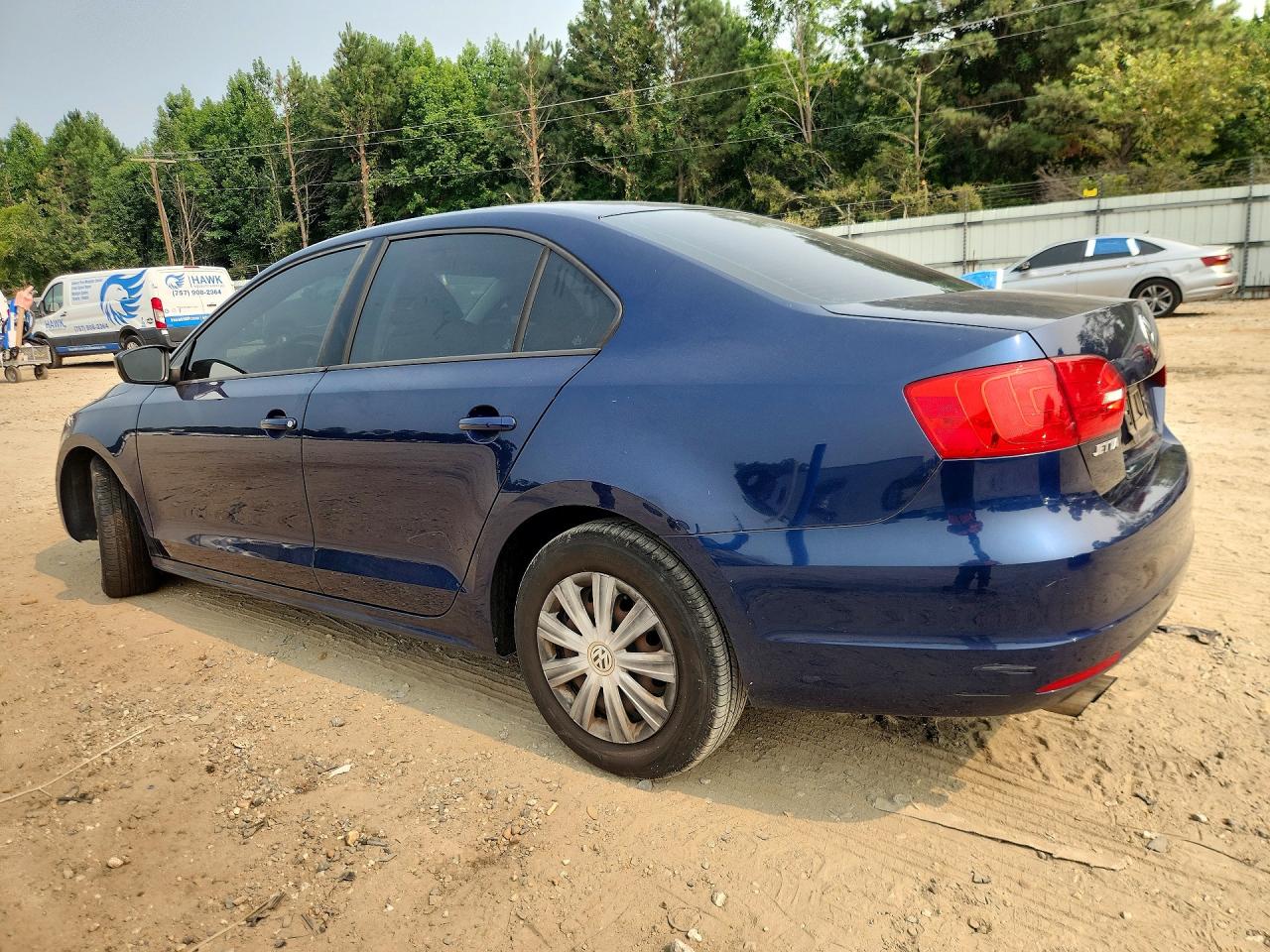 2014 Volkswagen Jetta Base Синий vin: 3VW2K7AJ7EM439135