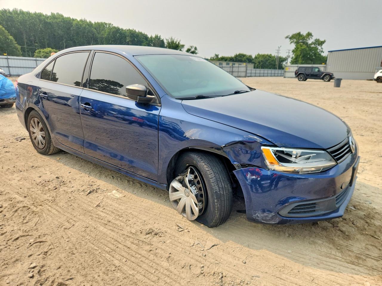 2014 Volkswagen Jetta Base Синий vin: 3VW2K7AJ7EM439135