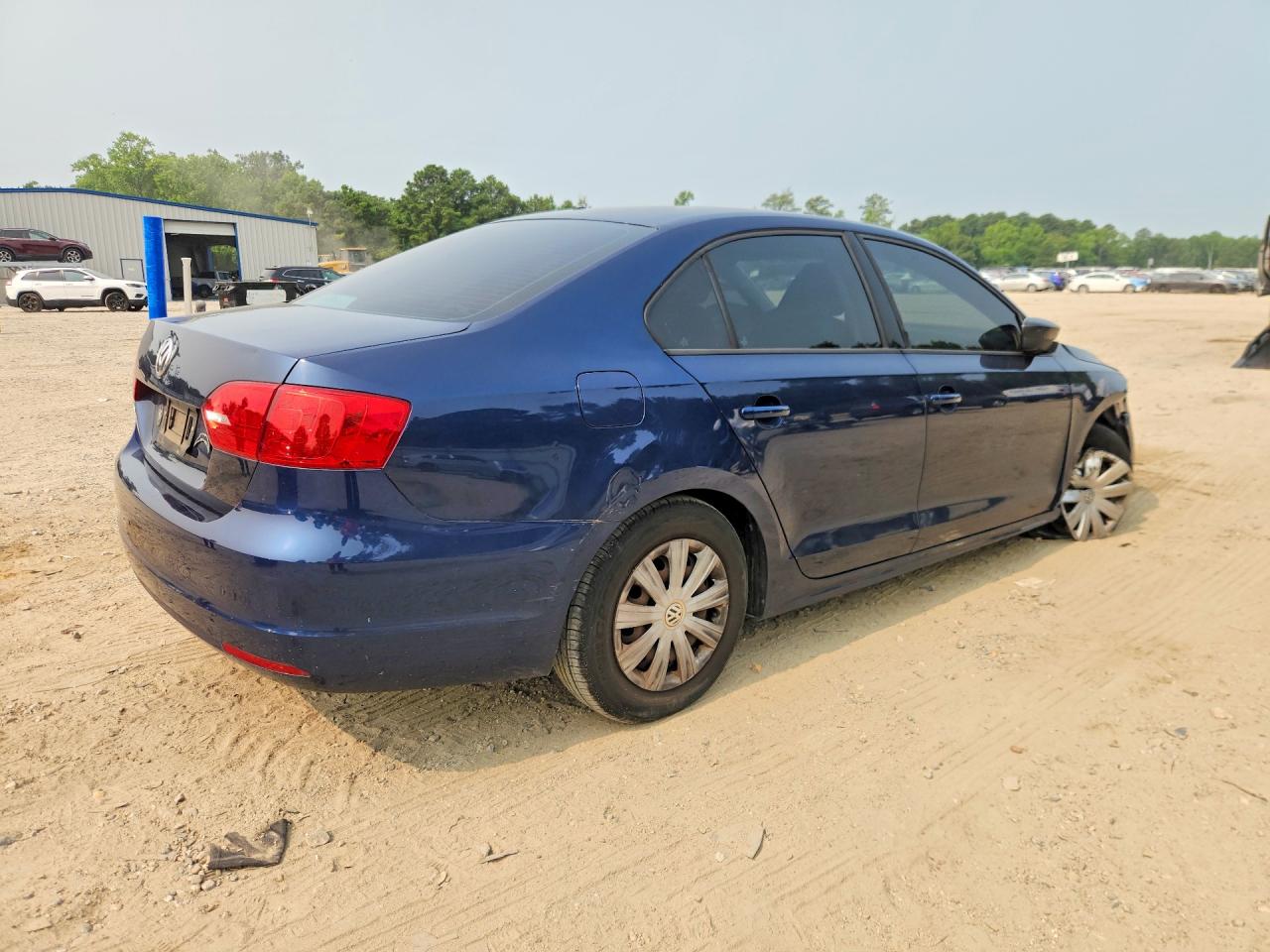 2014 Volkswagen Jetta Base Синий vin: 3VW2K7AJ7EM439135