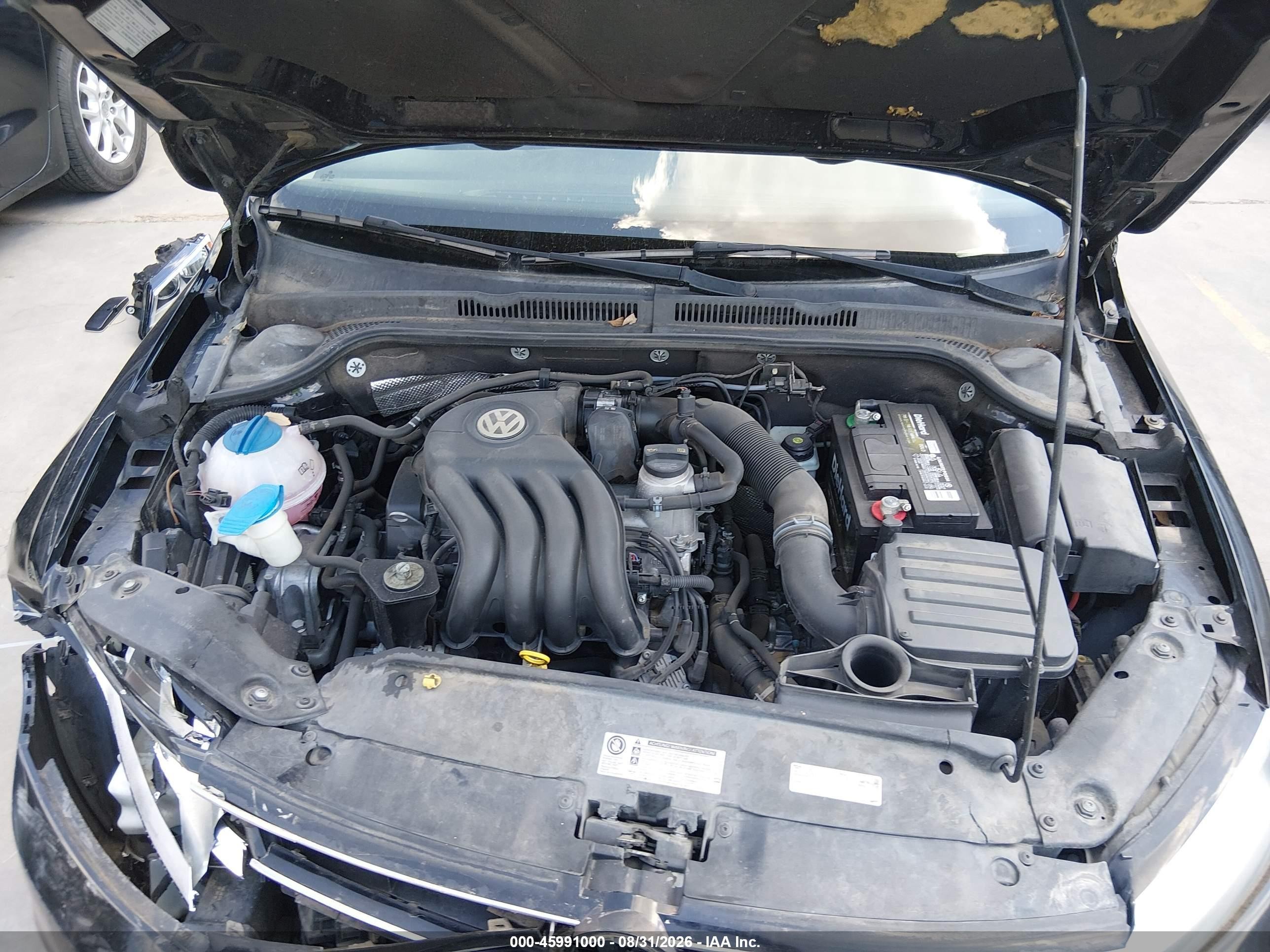 2015 Volkswagen Jetta 2.0l S Black vin: 3VW2K7AJ7FM240992