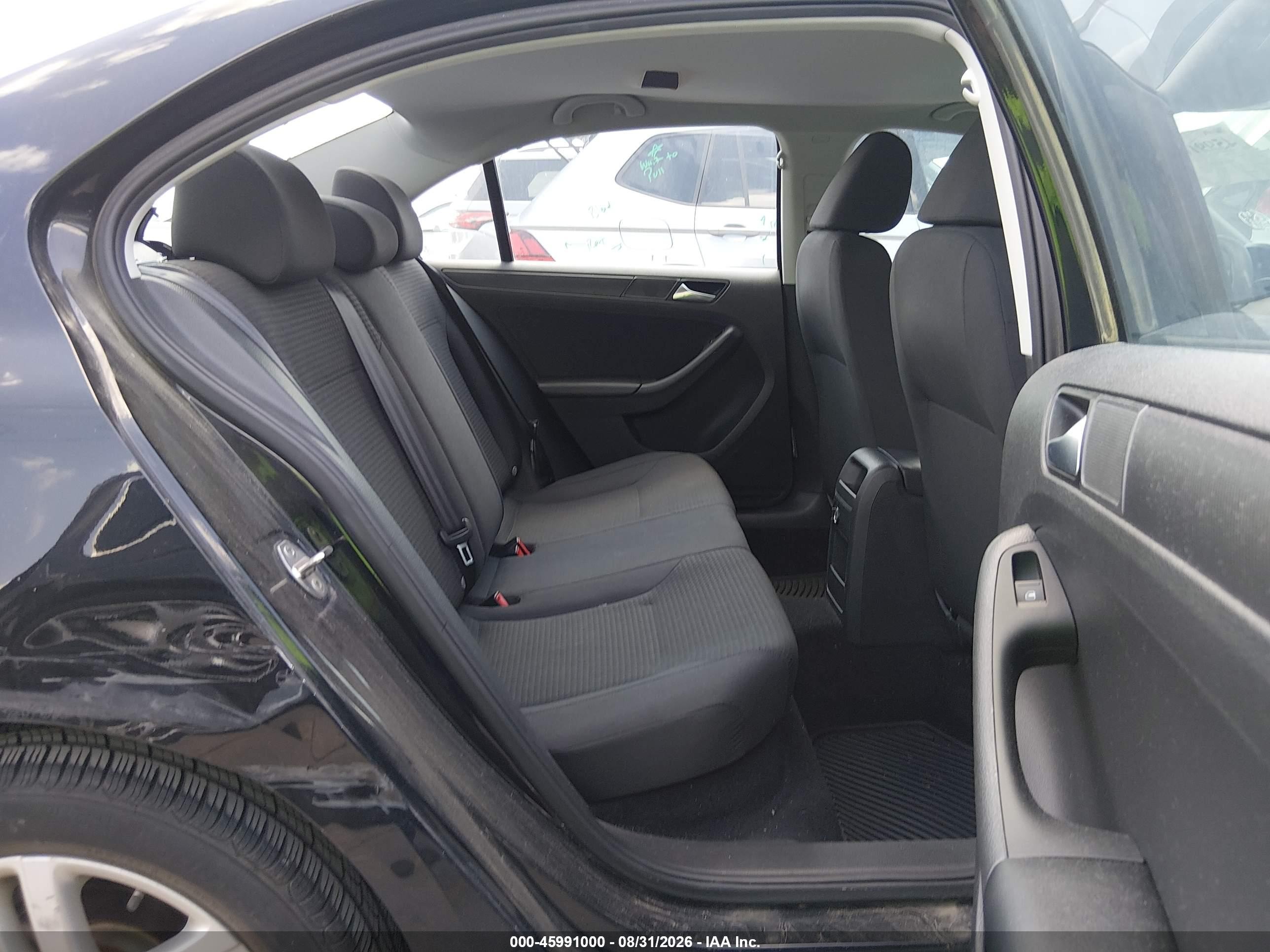2015 Volkswagen Jetta 2.0l S Black vin: 3VW2K7AJ7FM240992