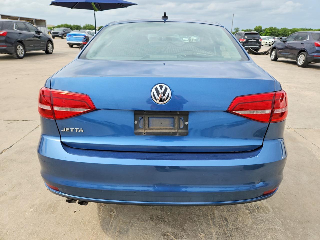 2015 Volkswagen Jetta Base Blue vin: 3VW2K7AJ7FM251717