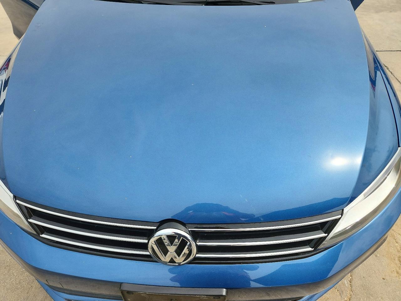 2015 Volkswagen Jetta Base Blue vin: 3VW2K7AJ7FM251717