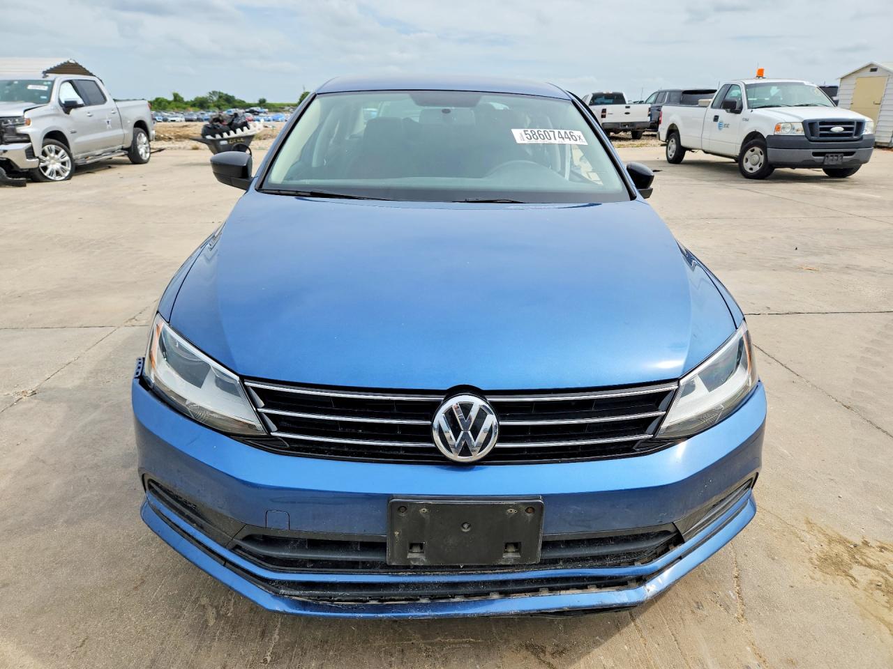 2015 Volkswagen Jetta Base Blue vin: 3VW2K7AJ7FM251717