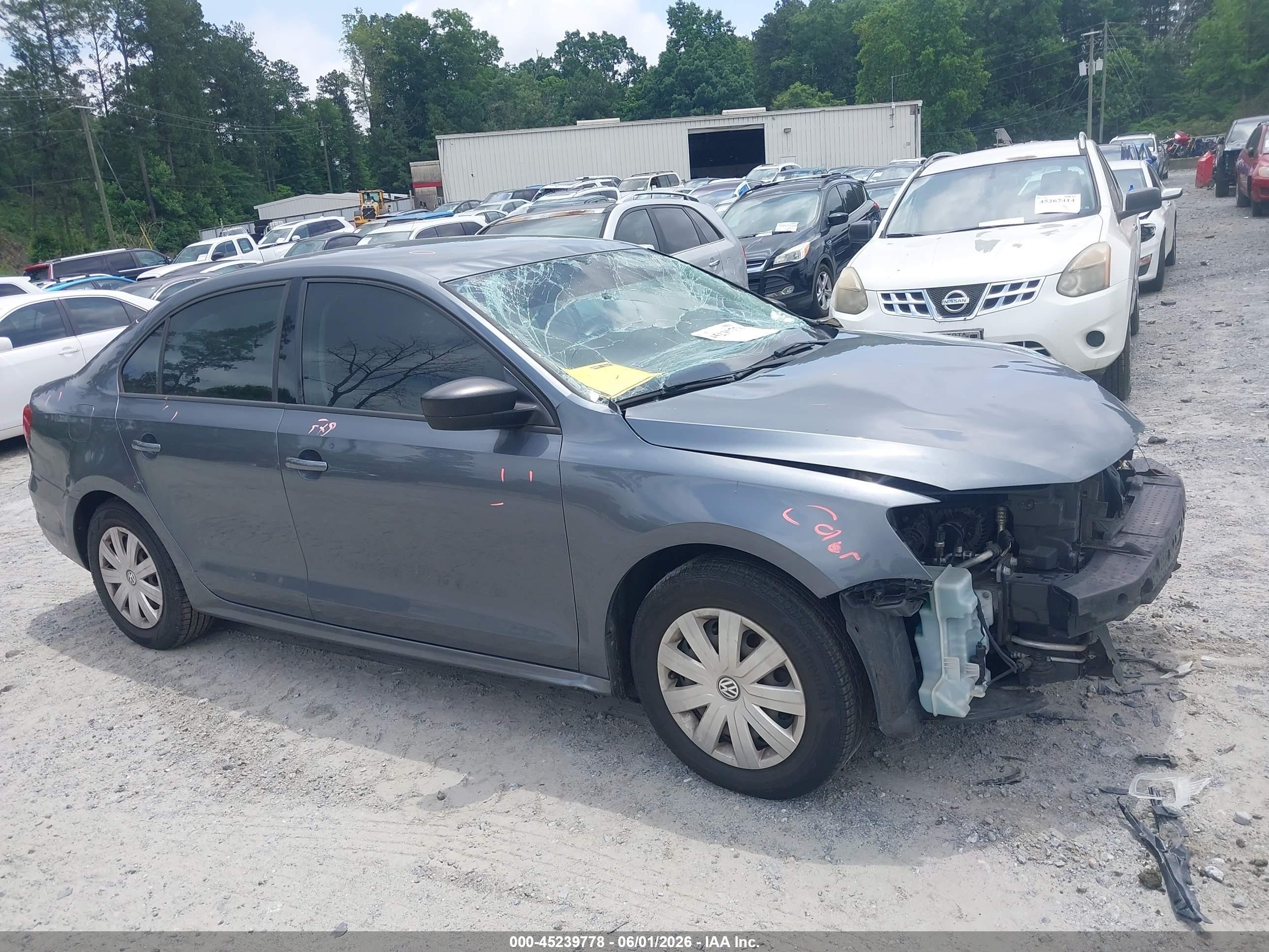 2015 Volkswagen Jetta 2.0l S Gray vin: 3VW2K7AJ7FM287066