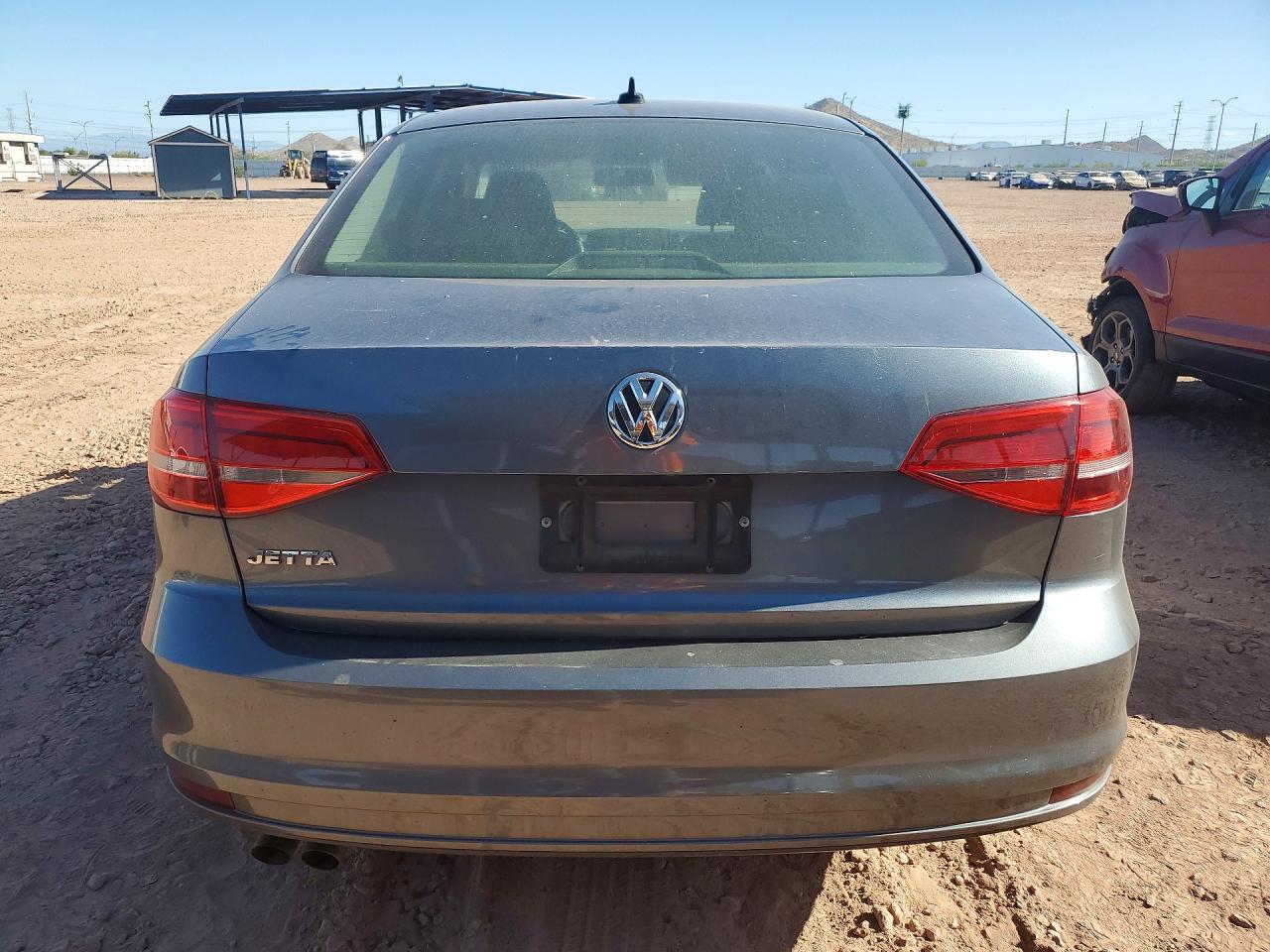 2015 Volkswagen Jetta Base Gray vin: 3VW2K7AJ7FM288606
