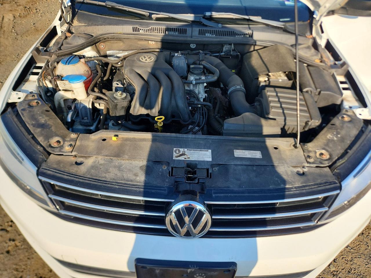 2015 Volkswagen Jetta Base/s White vin: 3VW2K7AJ7FM306294