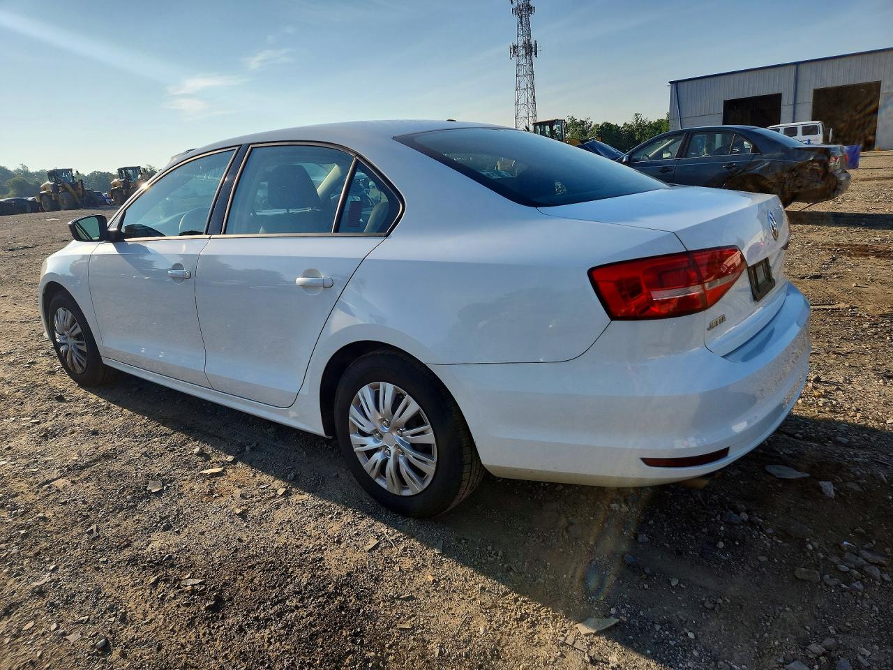 2015 Volkswagen Jetta Base/s White vin: 3VW2K7AJ7FM306294