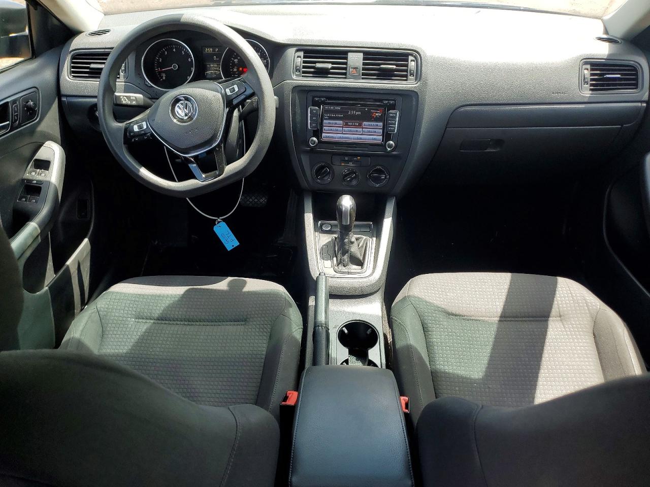 2015 Volkswagen Jetta Base Black vin: 3VW2K7AJ7FM322205