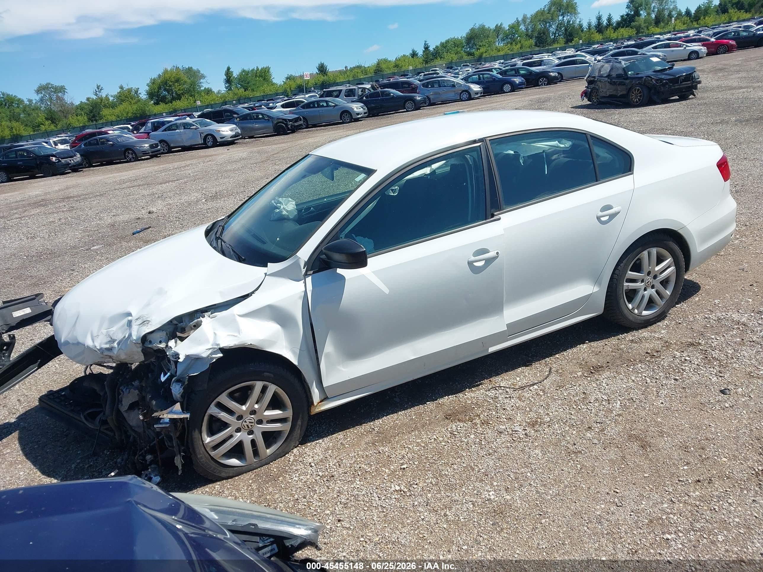 2015 Volkswagen Jetta 2.0l S White vin: 3VW2K7AJ7FM350859