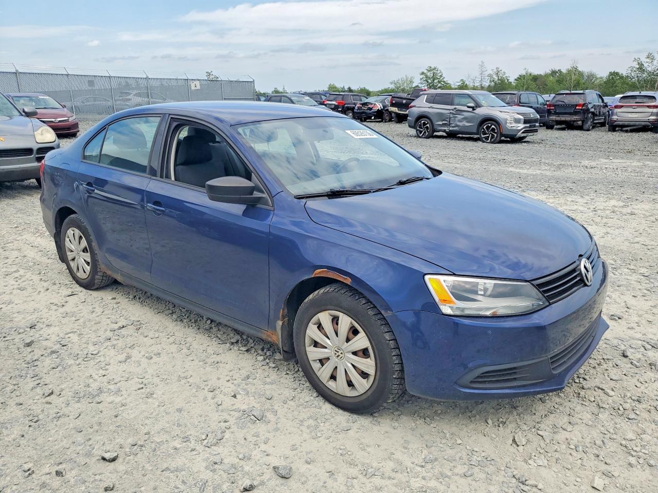2011 Volkswagen Jetta Base Синий vin: 3VW2K7AJ8BM089512