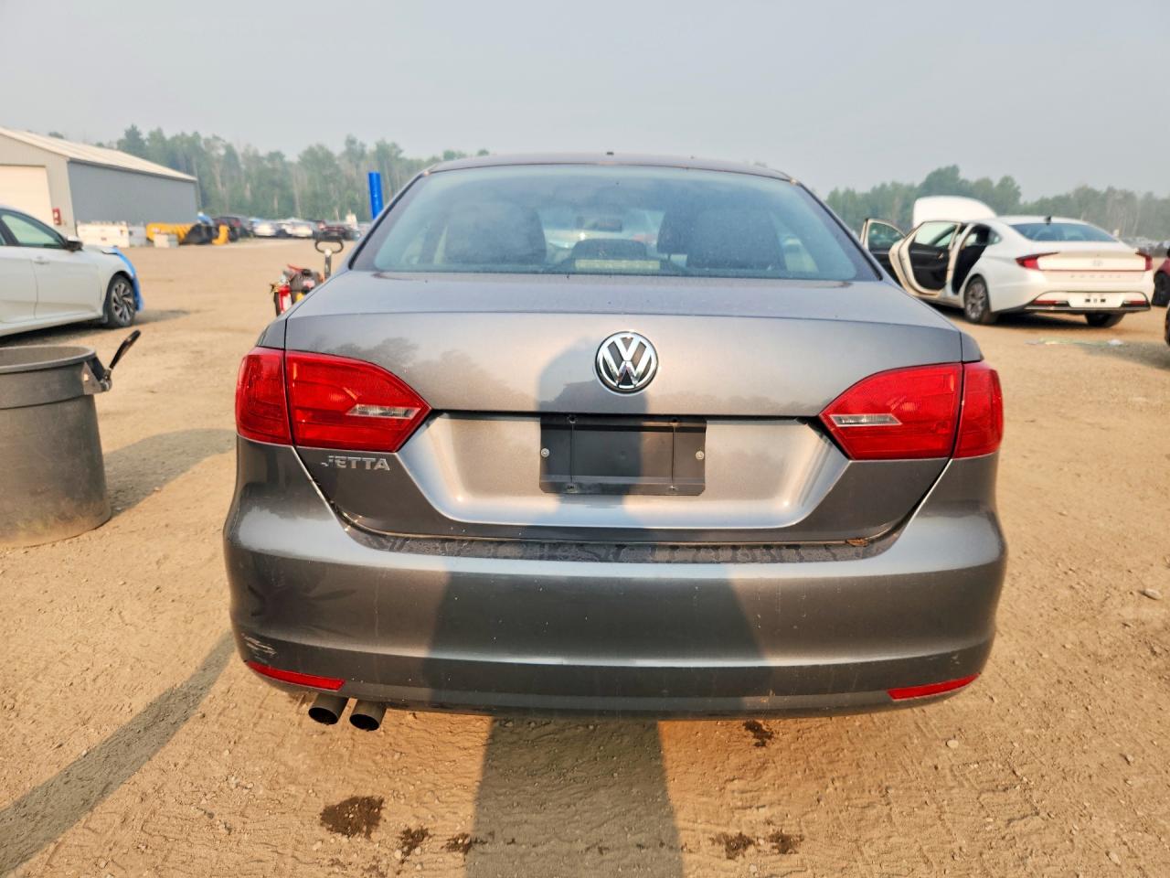 2011 Volkswagen Jetta Base Gray vin: 3VW2K7AJ8BM090787
