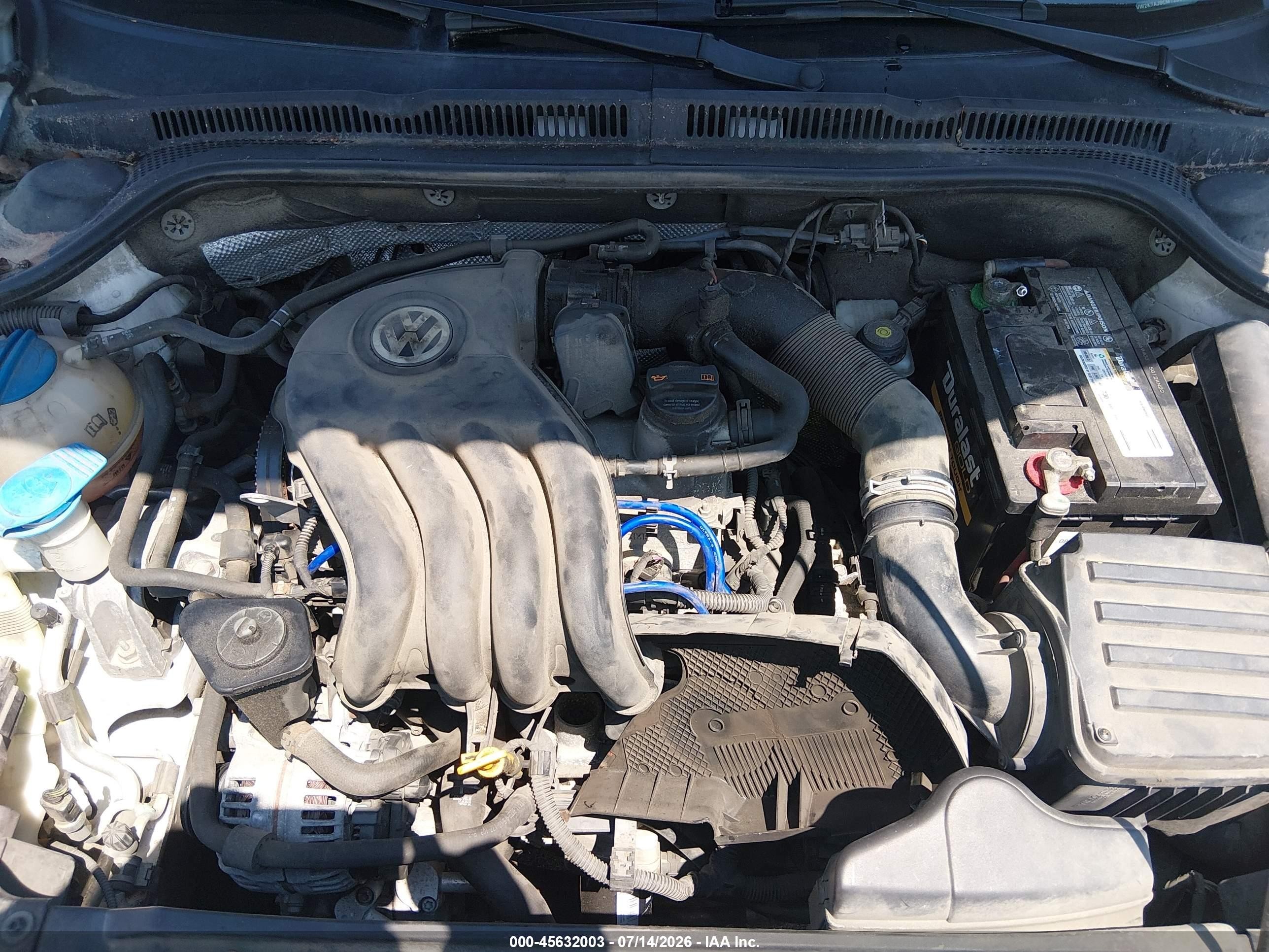 2012 Volkswagen Jetta 2.0l S White vin: 3VW2K7AJ8CM120615