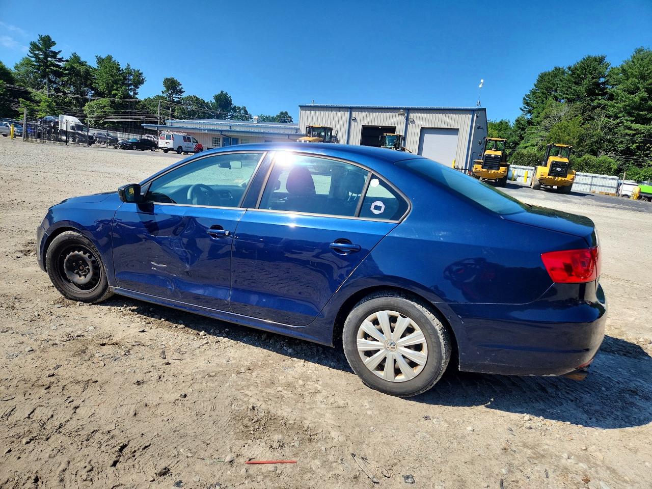 2012 Volkswagen Jetta Base Blue vin: 3VW2K7AJ8CM373210