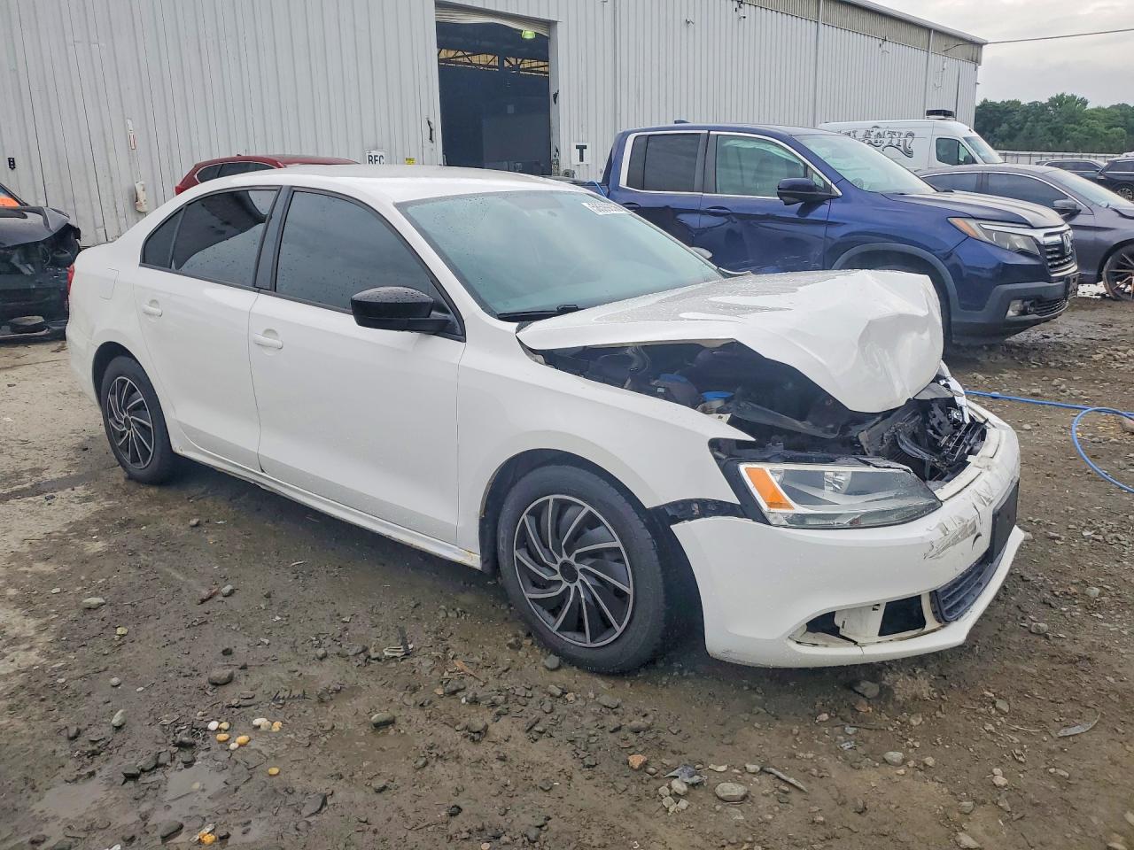 2012 Volkswagen Jetta Base Белый vin: 3VW2K7AJ8CM400003