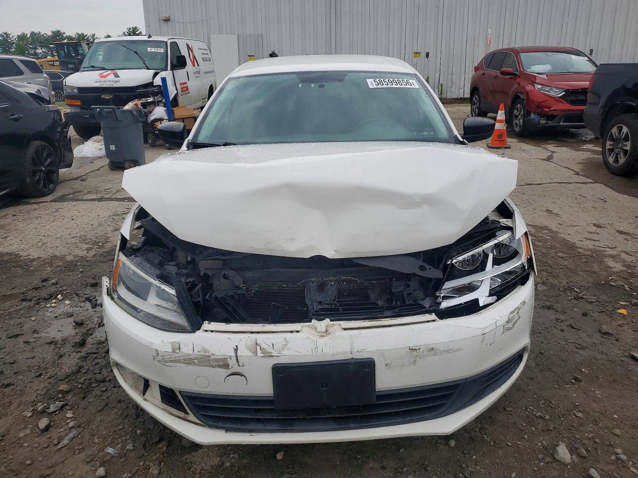 2012 Volkswagen Jetta Base Белый vin: 3VW2K7AJ8CM400003