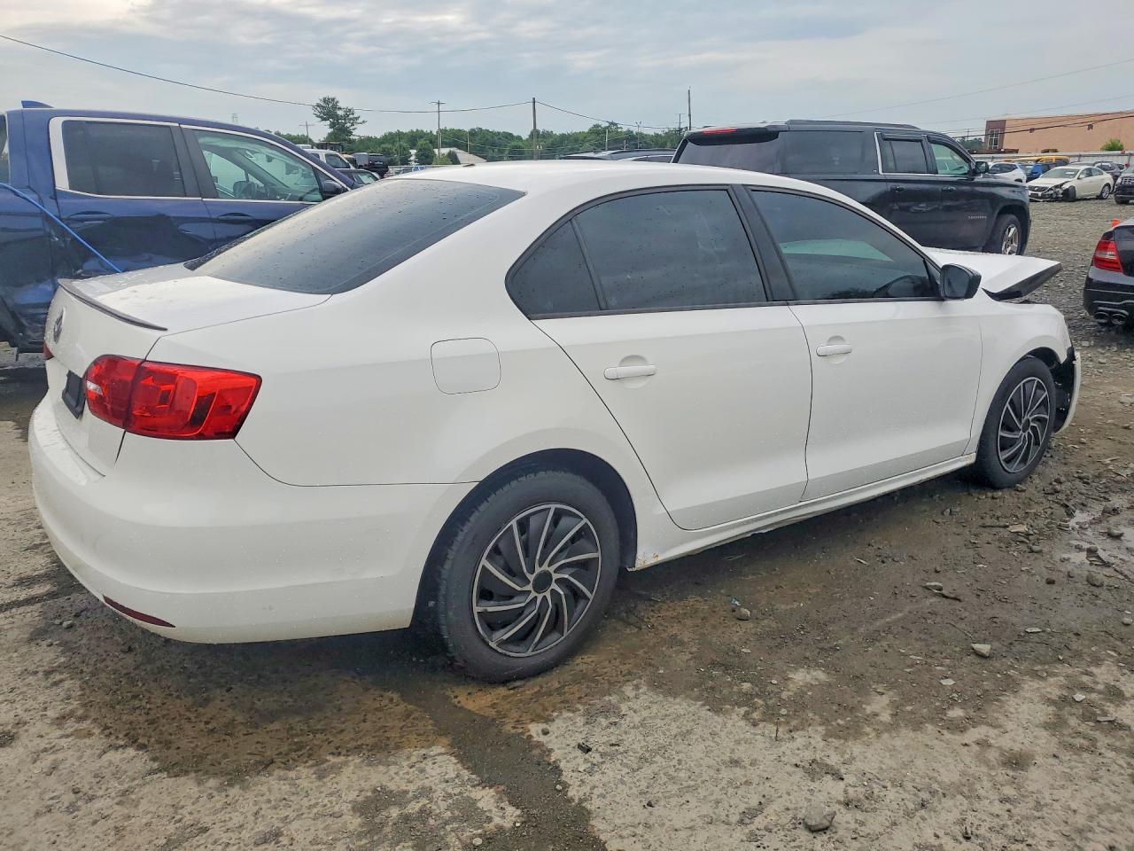2012 Volkswagen Jetta Base Белый vin: 3VW2K7AJ8CM400003