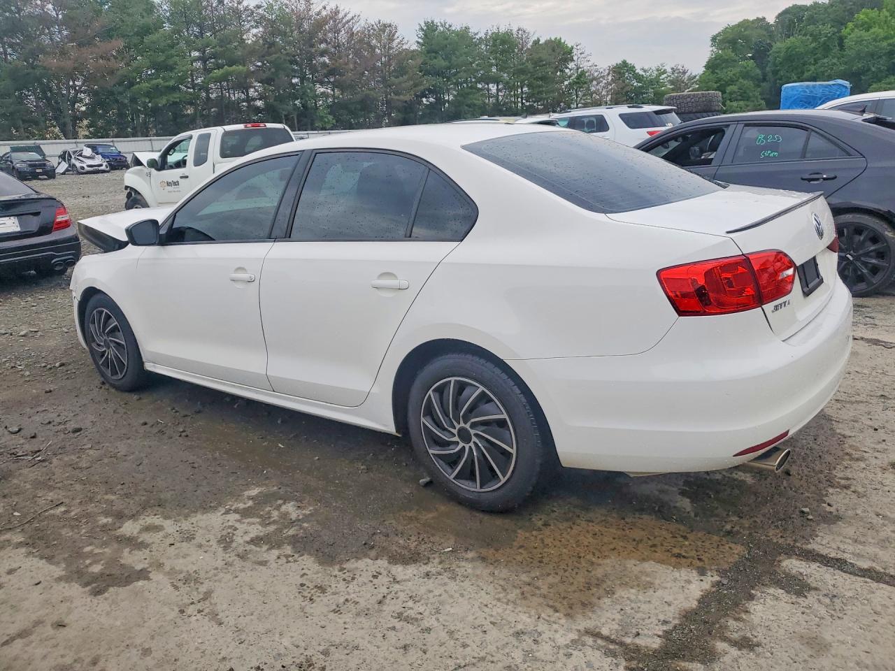 2012 Volkswagen Jetta Base Белый vin: 3VW2K7AJ8CM400003