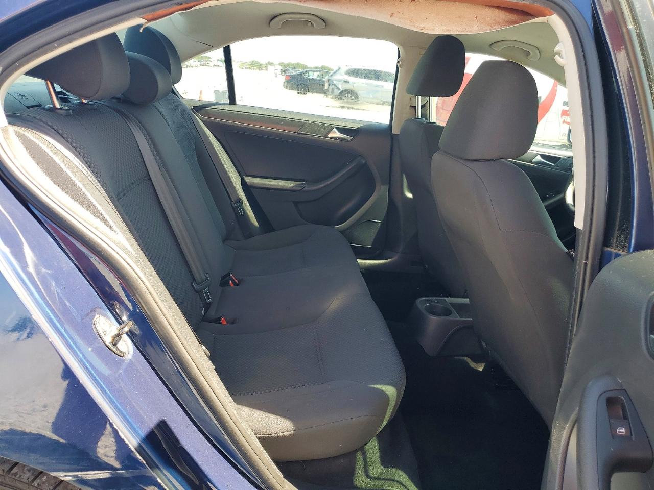 2013 Volkswagen Jetta Base Blue vin: 3VW2K7AJ8DM203687