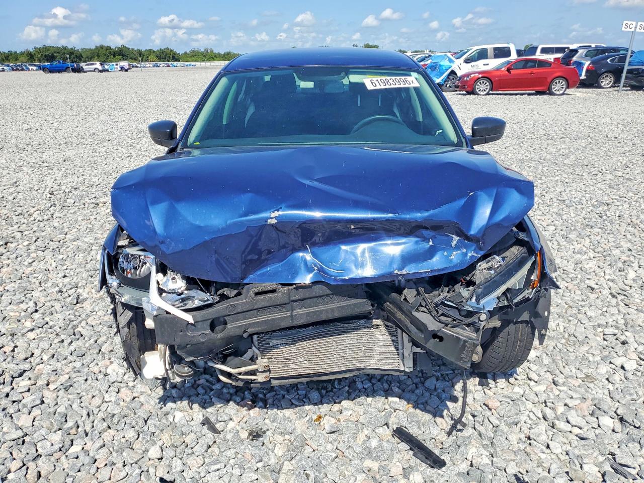 2013 Volkswagen Jetta Base Blue vin: 3VW2K7AJ8DM203687
