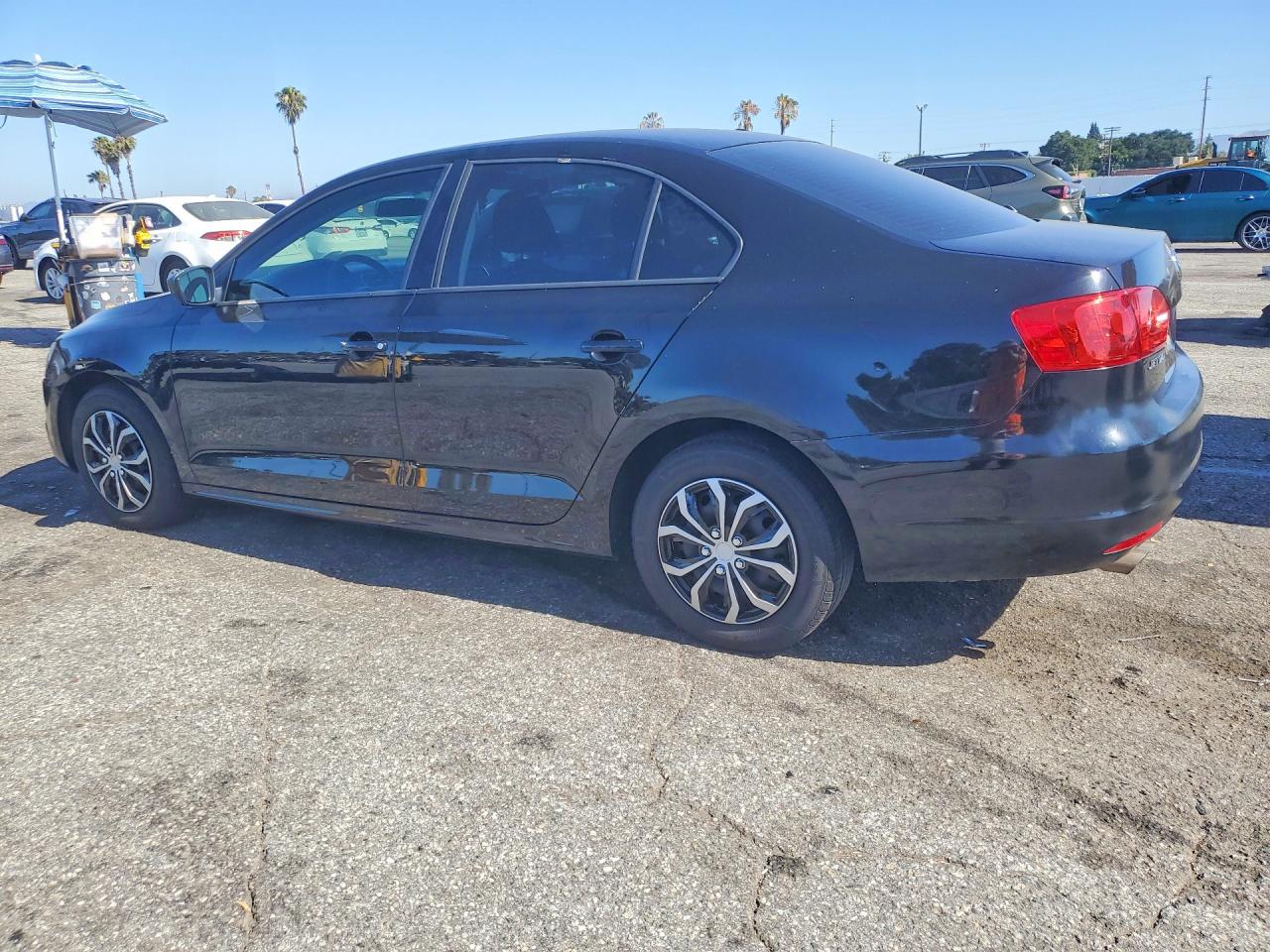 2013 Volkswagen Jetta Base Black vin: 3VW2K7AJ8DM268670