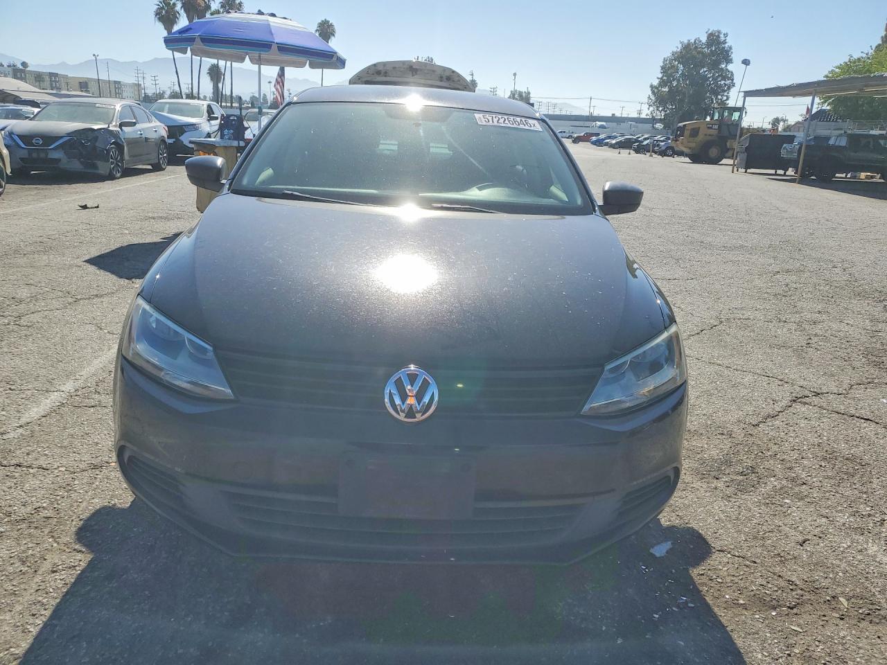 2013 Volkswagen Jetta Base Black vin: 3VW2K7AJ8DM268670