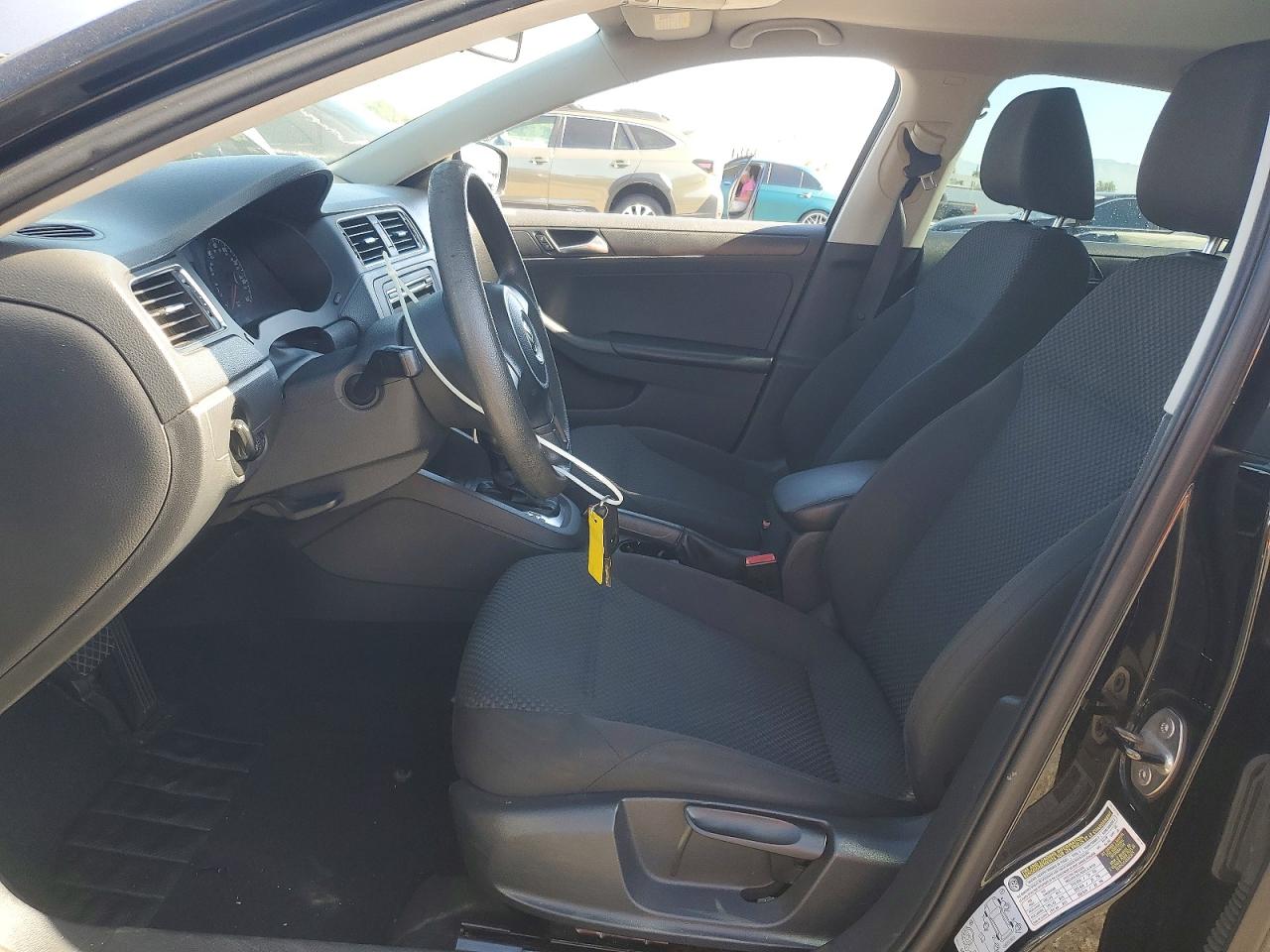 2013 Volkswagen Jetta Base Black vin: 3VW2K7AJ8DM268670
