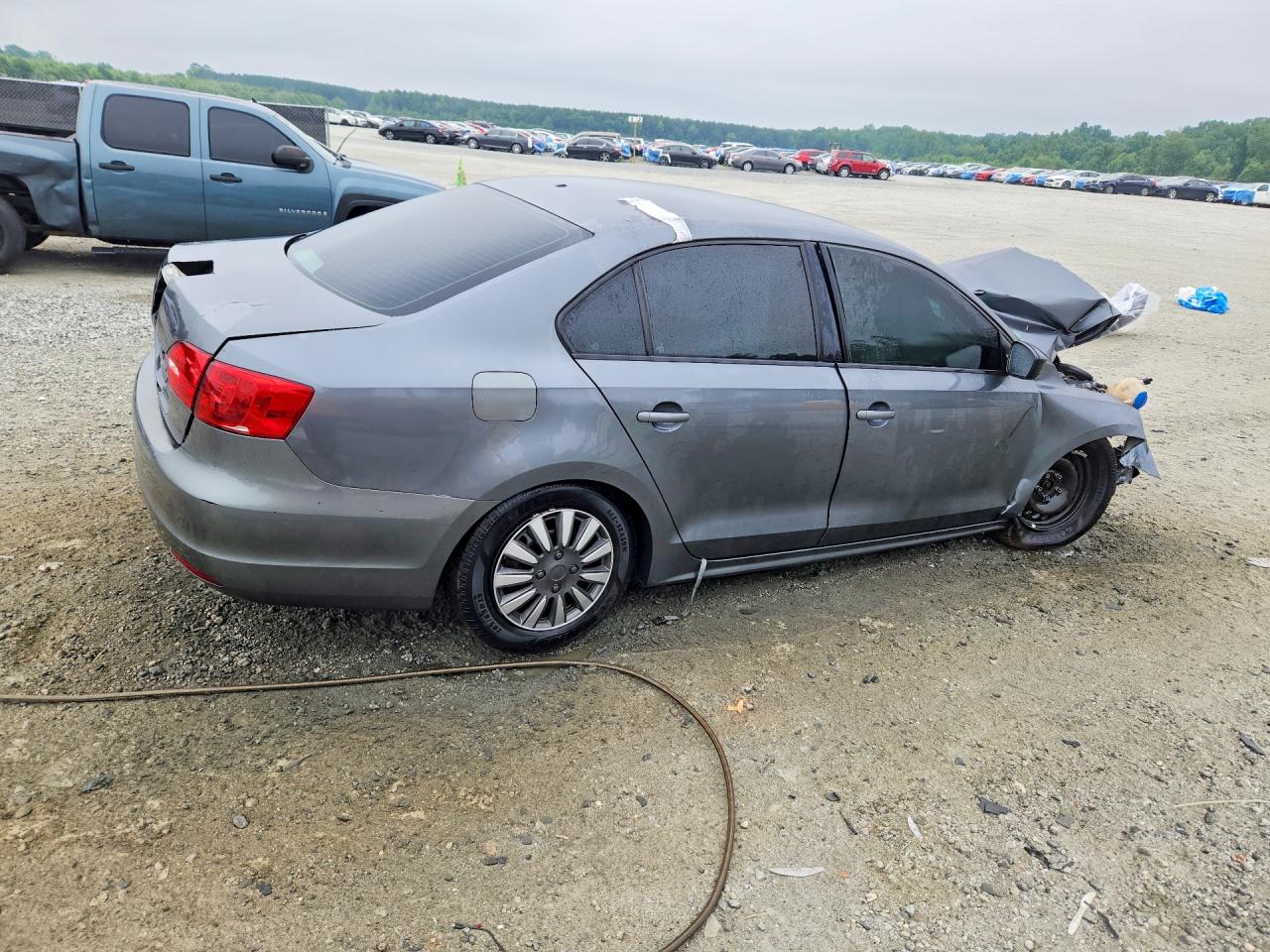 2013 Volkswagen Jetta Gray vin: 3VW2K7AJ8DM273559