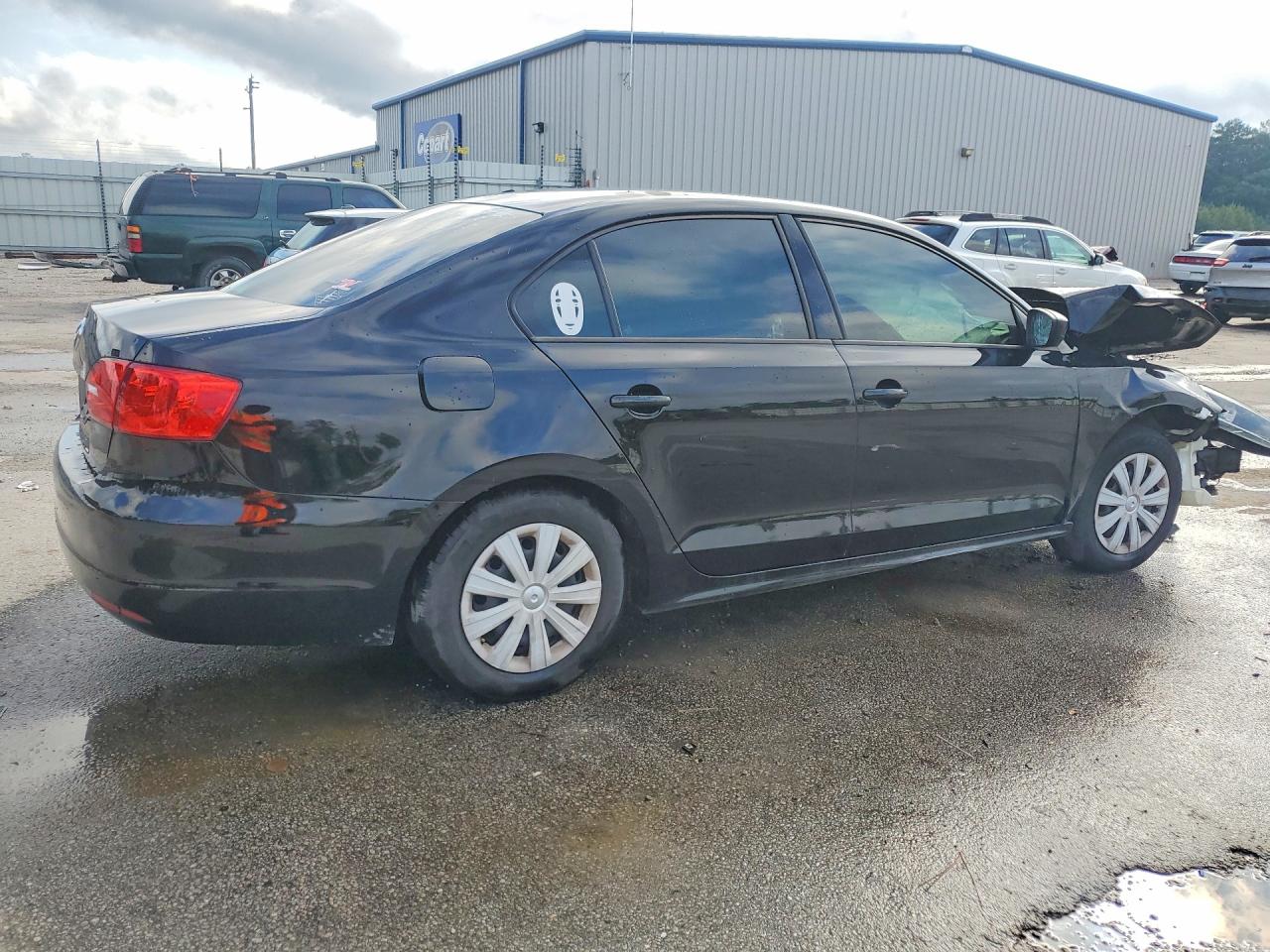 2013 Volkswagen Jetta Base/s Black vin: 3VW2K7AJ8DM305846