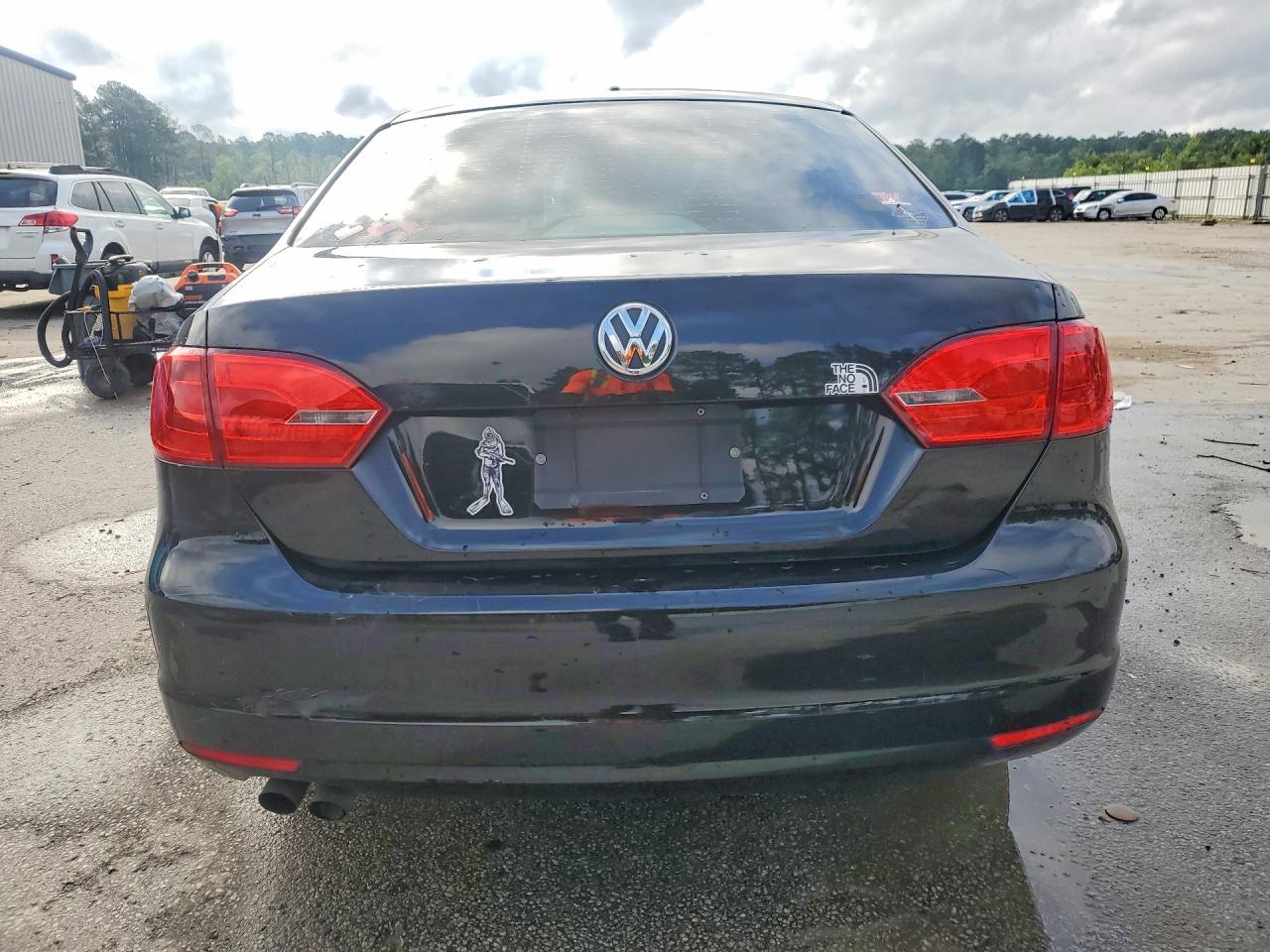 2013 Volkswagen Jetta Base/s Black vin: 3VW2K7AJ8DM305846